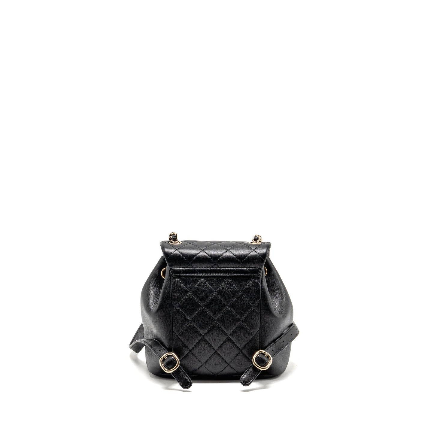Chanel Mini Duma Backpack calfskin black LGHW (microchip)