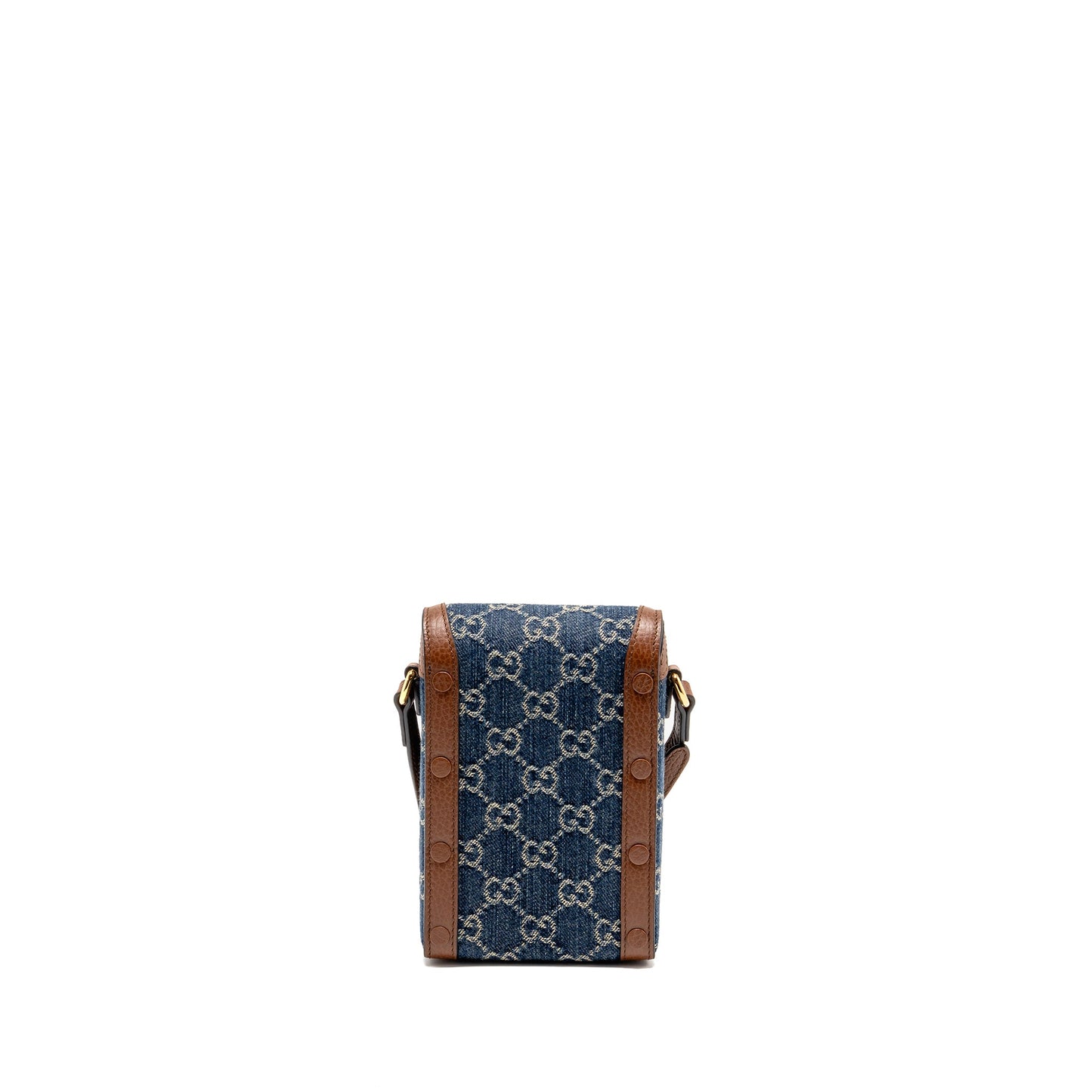 Gucci Horsebit 1955 Mini Purse Calfskin Blue/Brown