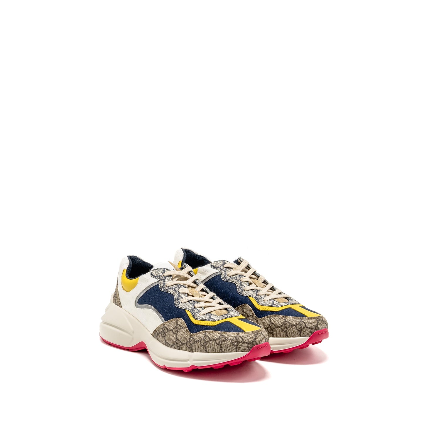 Gucci size 10.5 Rhyton Sneaker Supreme Canvas Multicoloured