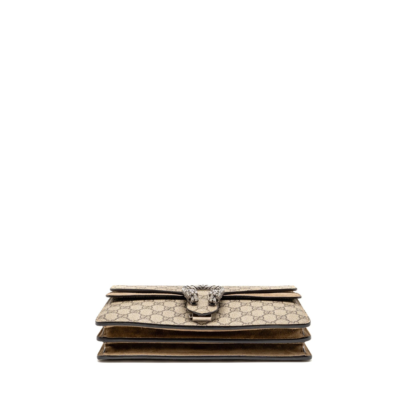 GUCCI Small Dionysus Mini Purse Supreme Canvas/ Suede Brown