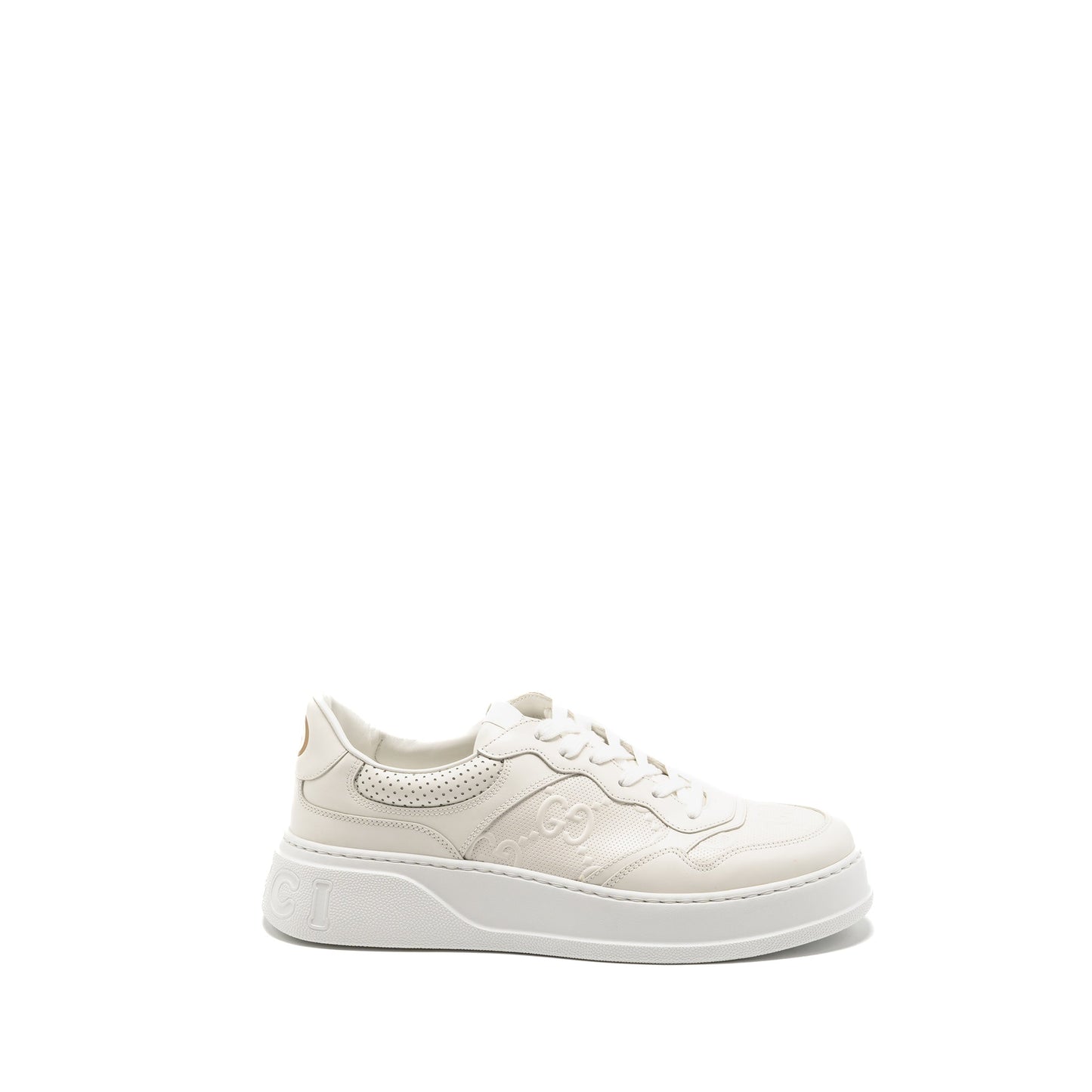 Gucci size 10.5 trainer supreme canvas white