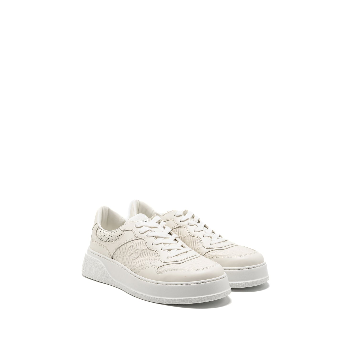 Gucci size 10.5 trainer supreme canvas white