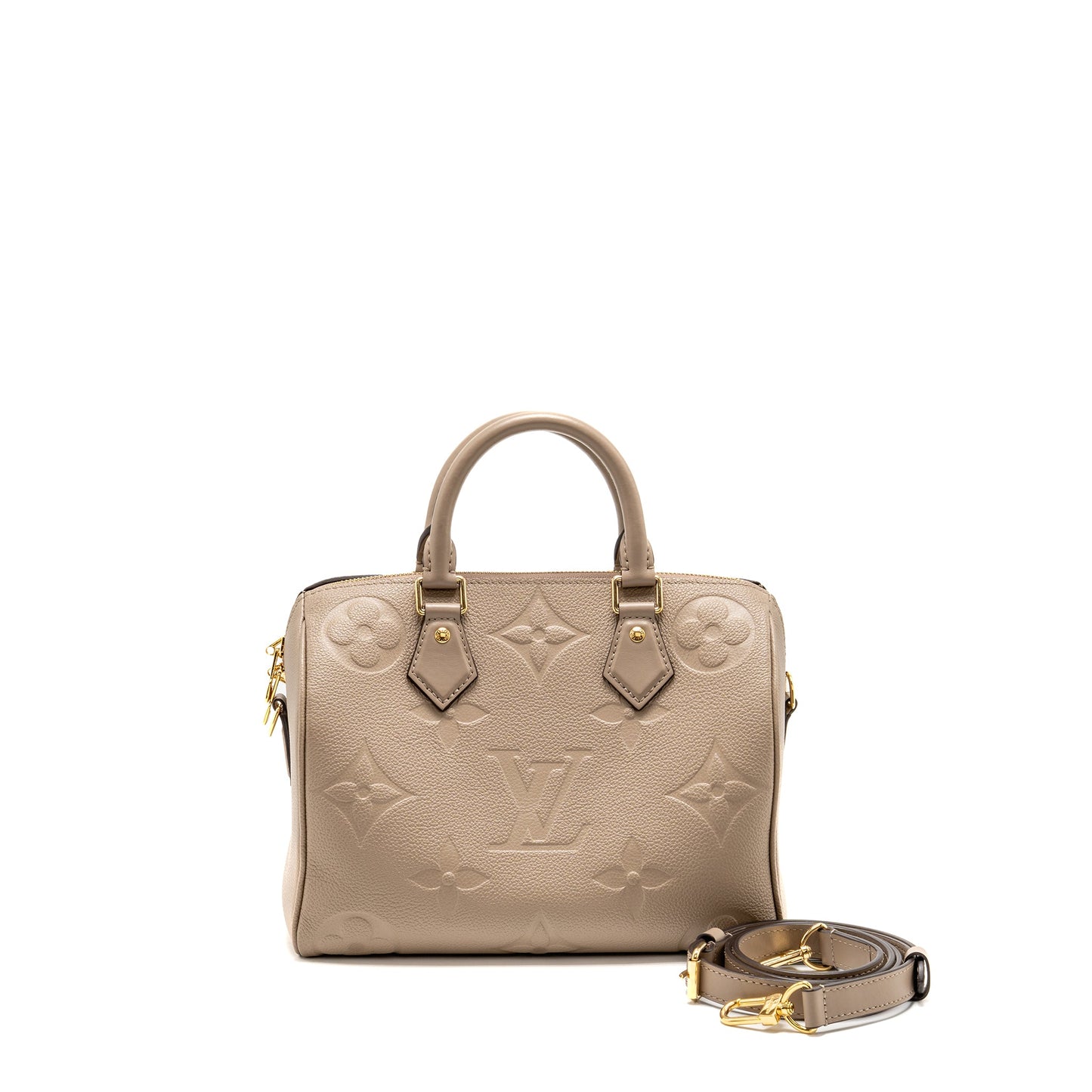 Louis Vuitton Speedy BandouliÃ¨re 25 Empreinte Leather Tourterelle