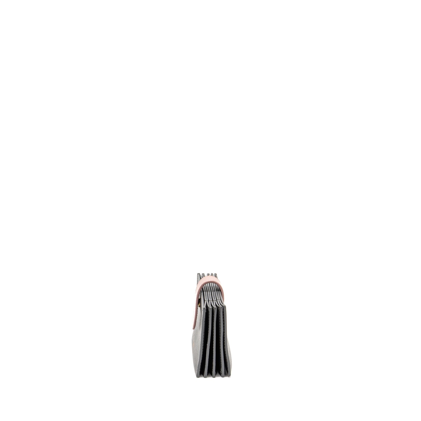 Celine Accordeon Card Holder Calfskin Pink/Grey