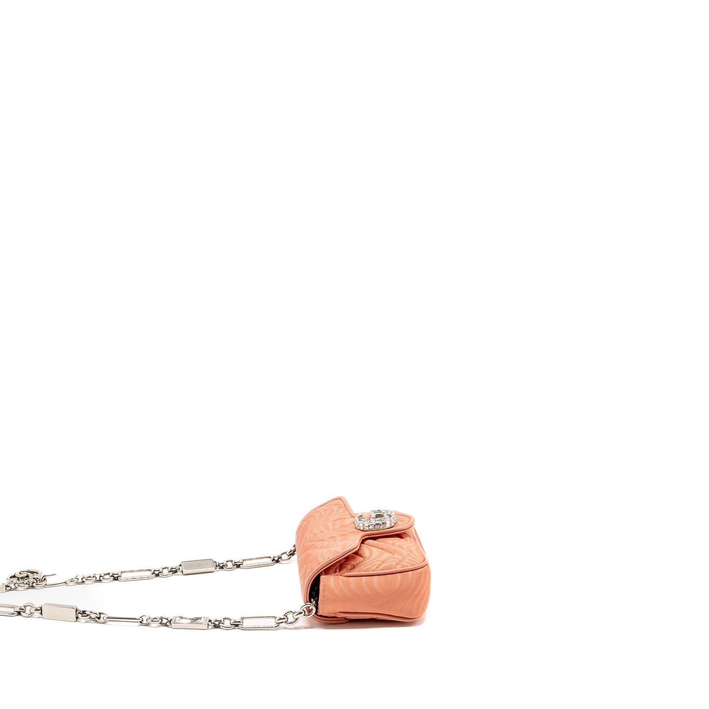 Gucci Marmont crystal chain fabric/ crystal Pink