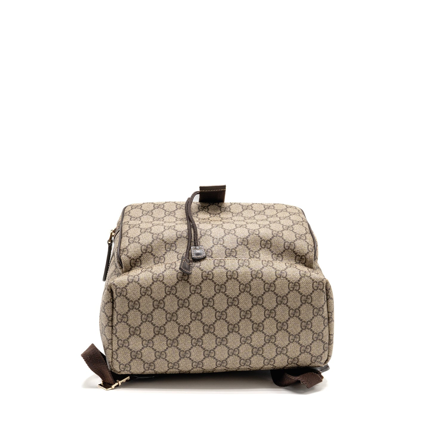 Gucci Single Buckle Backpack Supreme Canvas Brown