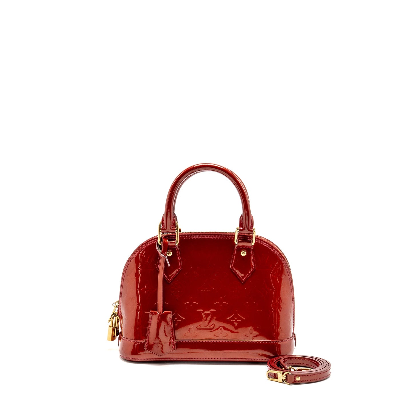 Louis Vuitton Alma Patent Leather Red