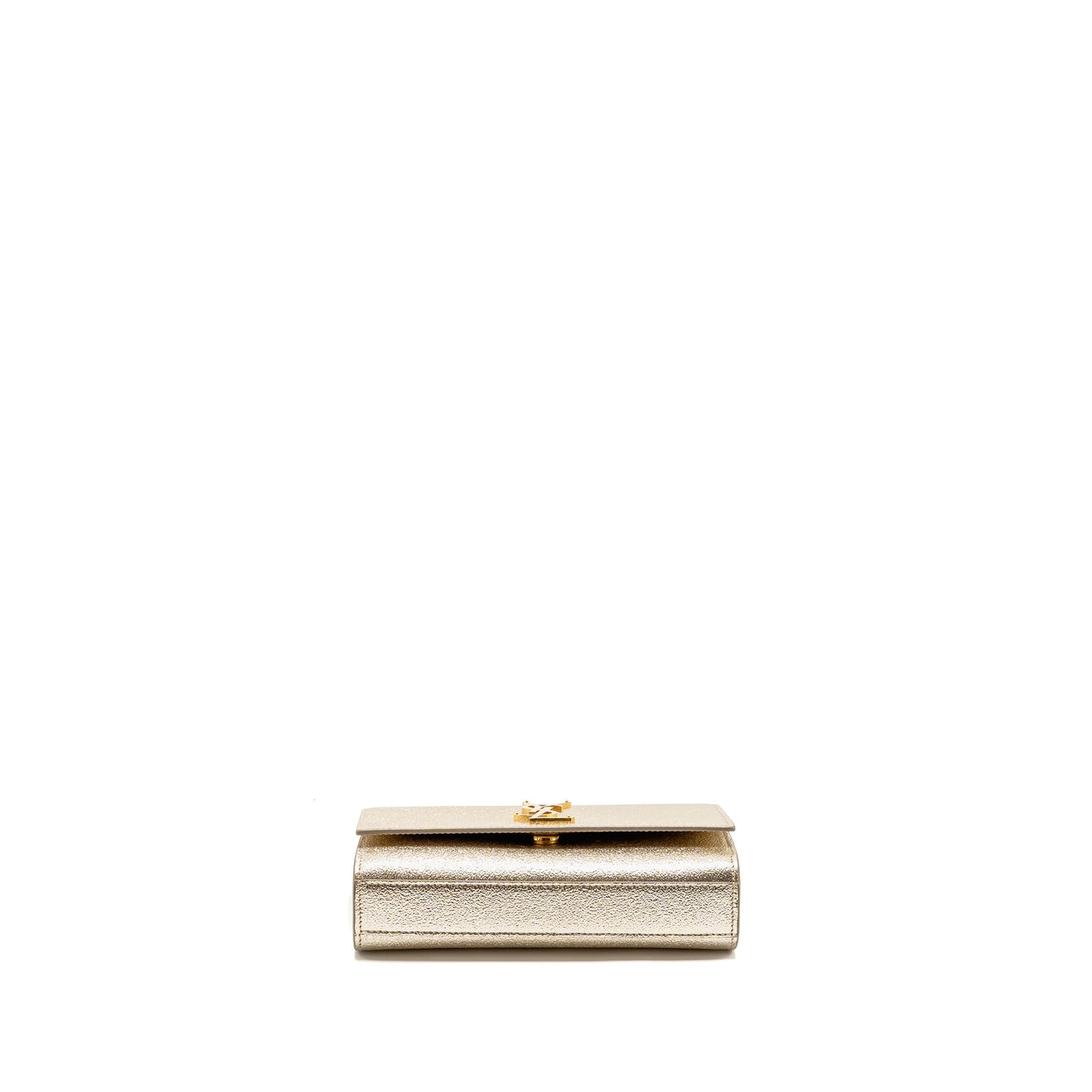 SAINT LAURENT/ Small Kate Purse Grained Calfskin Gold