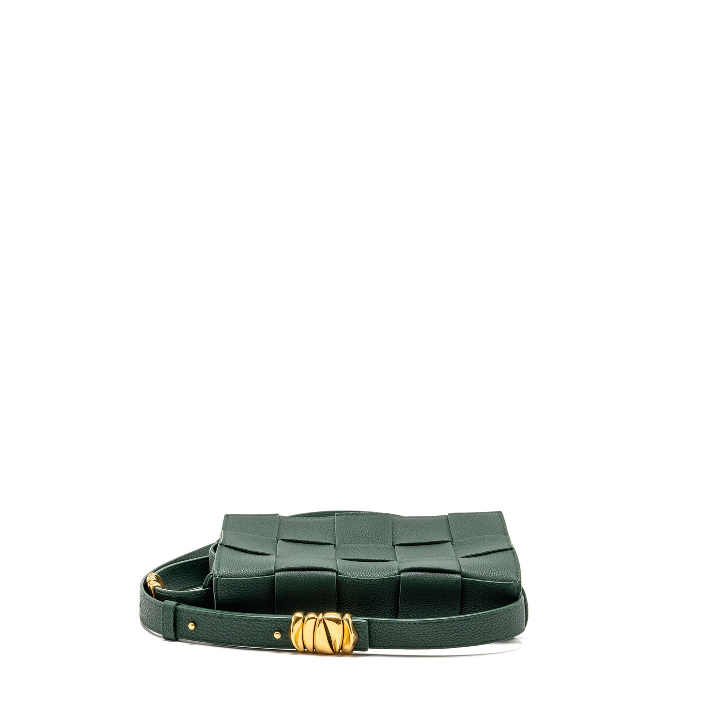 Bottega Veneta small cassette Purse charm strap limited edition calfskin green
