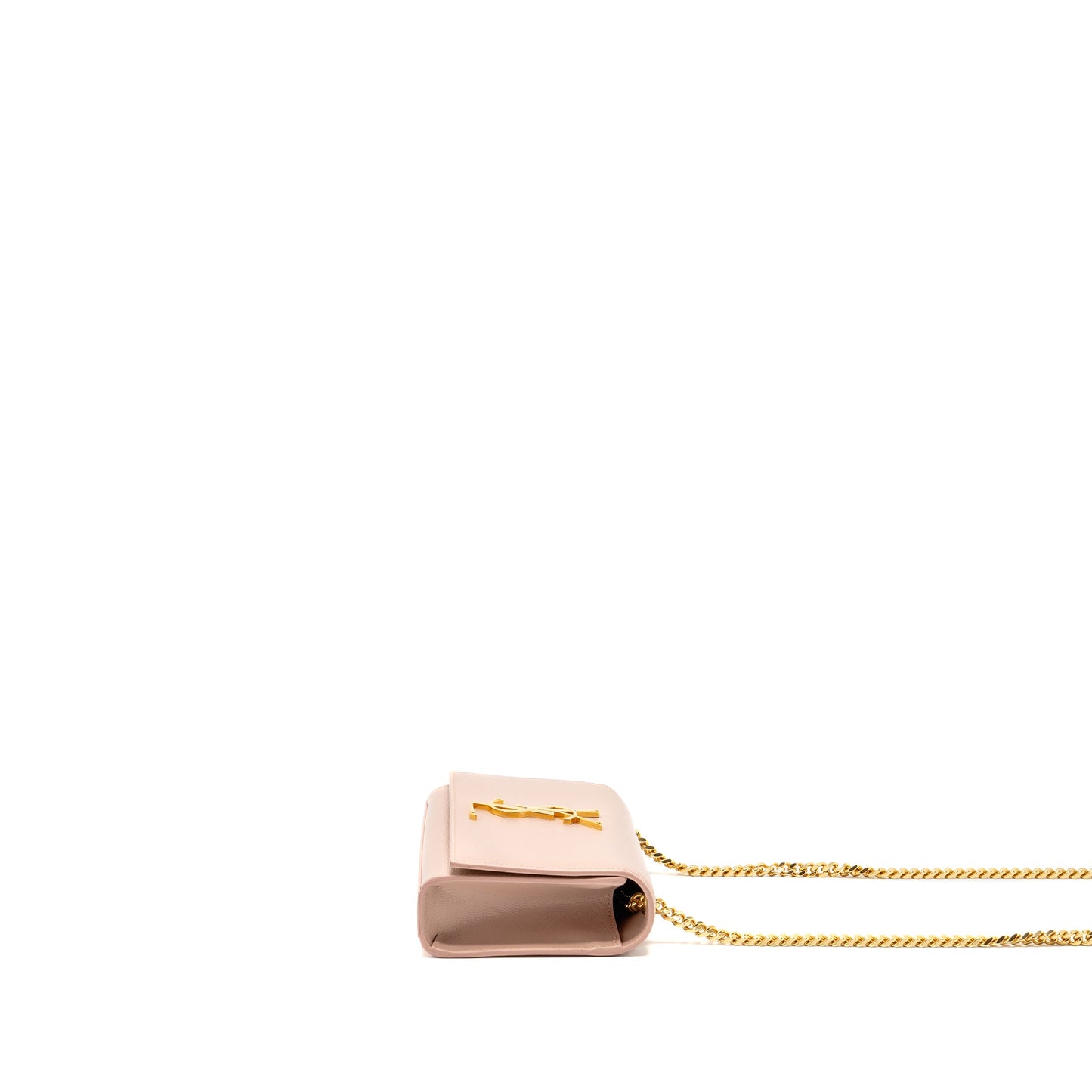 Saint Laurent/ Small Mini Purse Calfskin Pale Pink