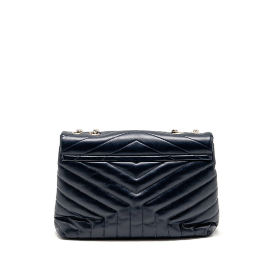 Saint Laurent/ Medium Lou Lou Purse Calfskin Dark Blue