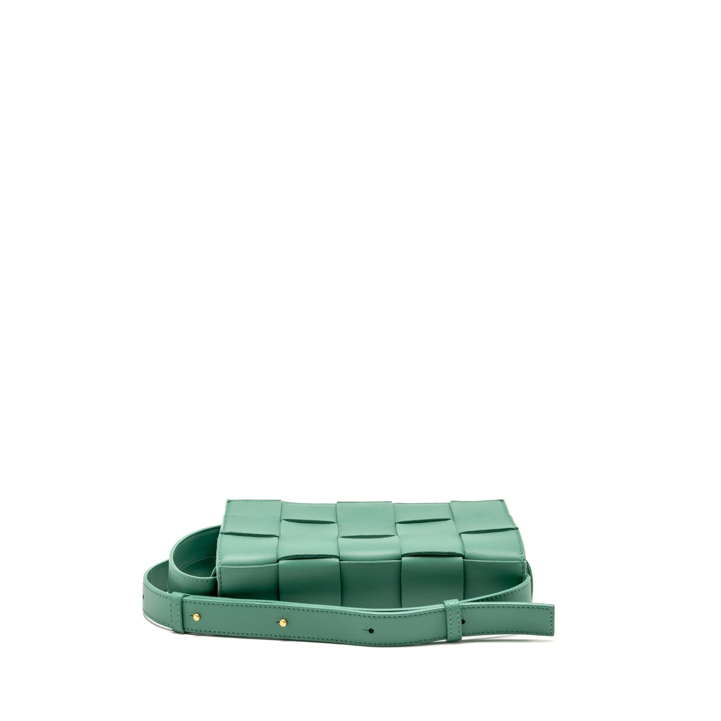 Bottega Veneta Cassette Purse Lambskin Green