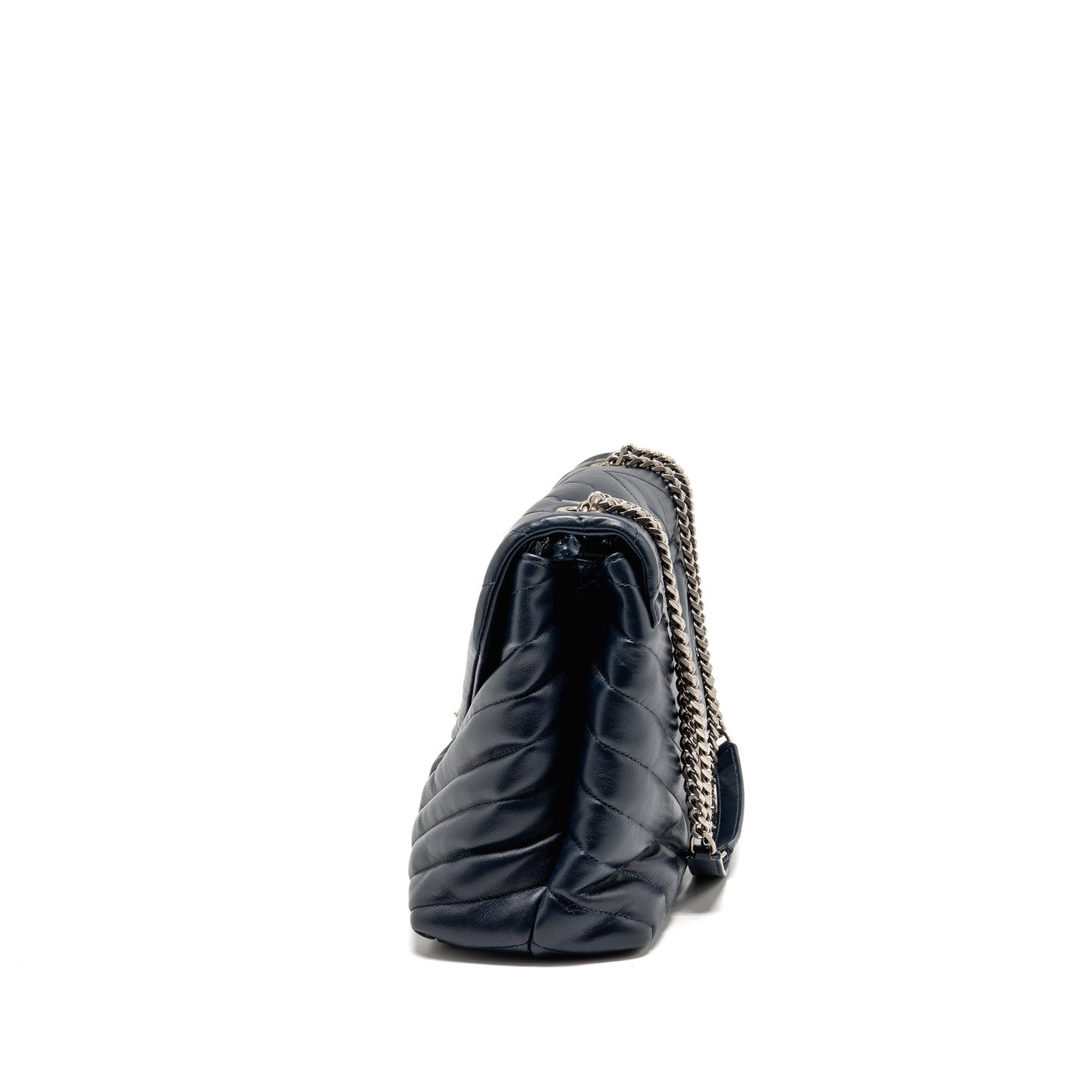 Saint Laurent/ Medium Lou Lou Purse Calfskin Dark Blue