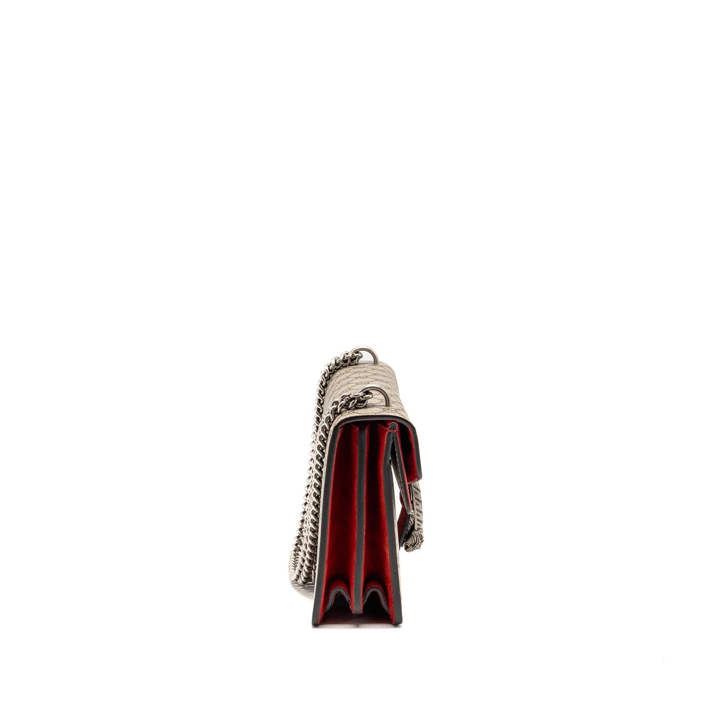 Gucci Small Dionysus Mini Purse Supreme Canvas/Suede Red