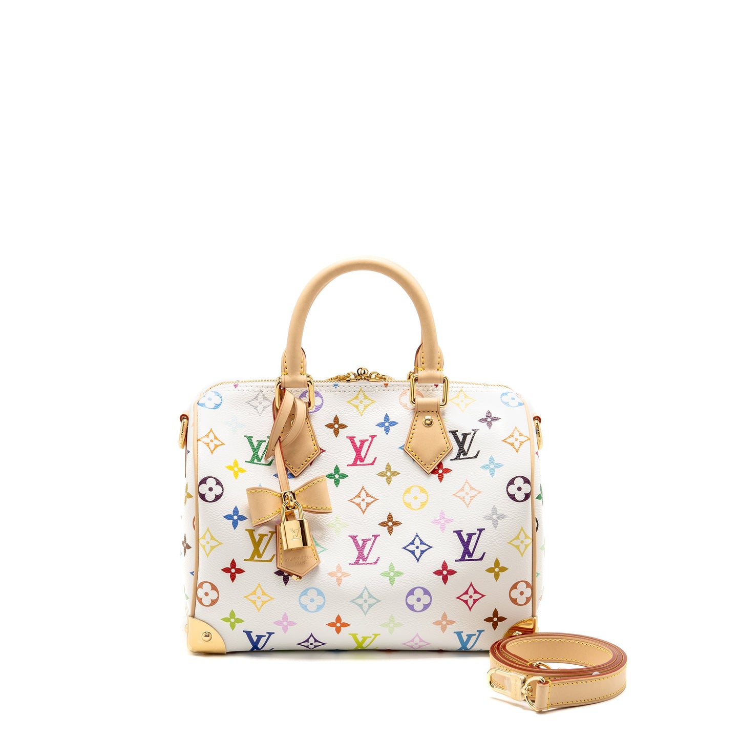 LOUIS VUITTON x Takashi Murakami SPEEDY BANDOULIÃ 25 MONOGRAM CANVAS WHITE/ MULTICOLOUR