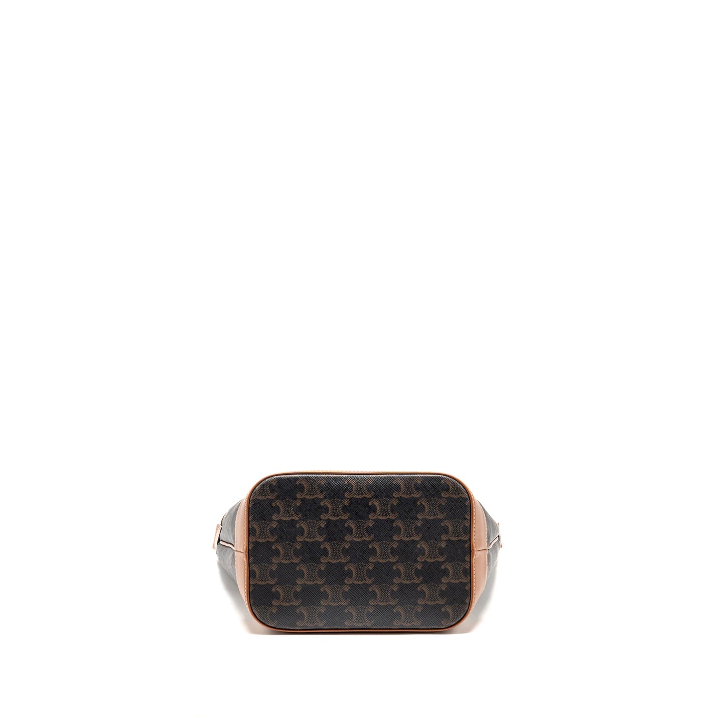 CELINE Small Bucket Purse Triomphe Canvas/ Leather