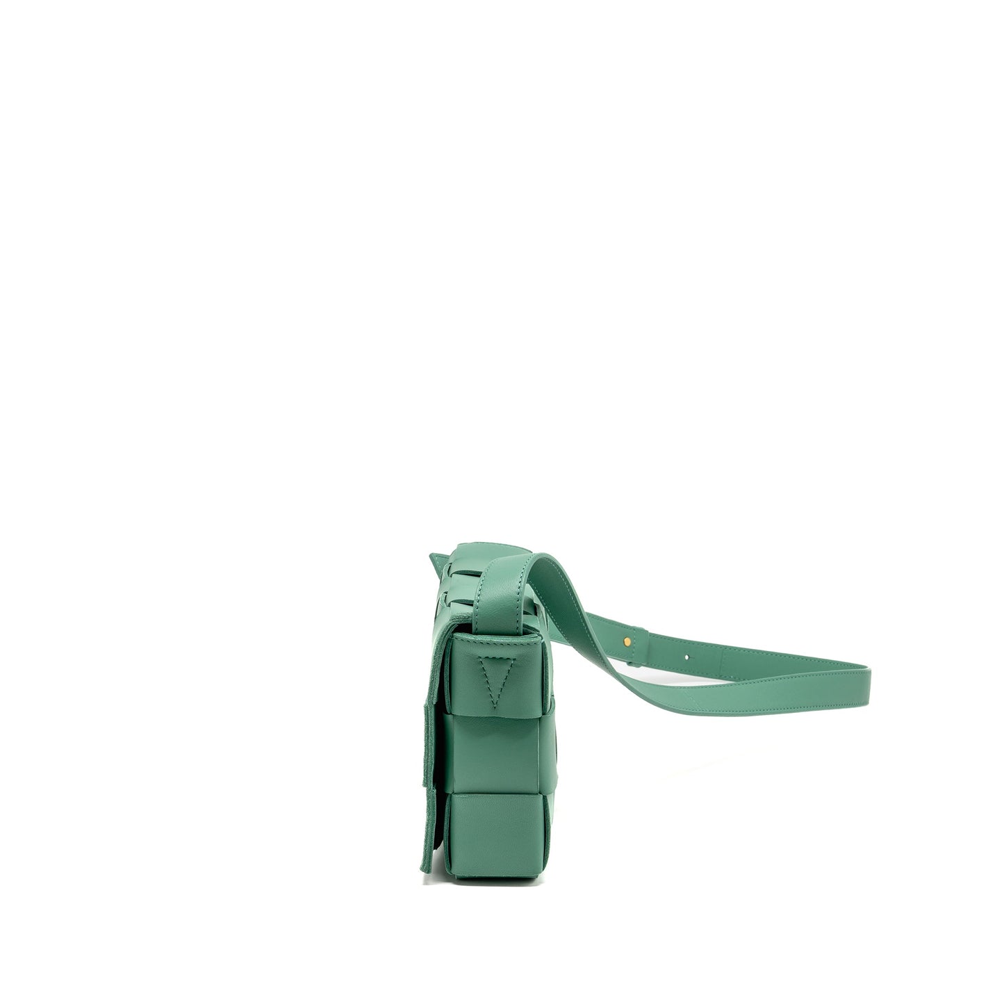 Bottega Veneta Cassette Purse Lambskin Green