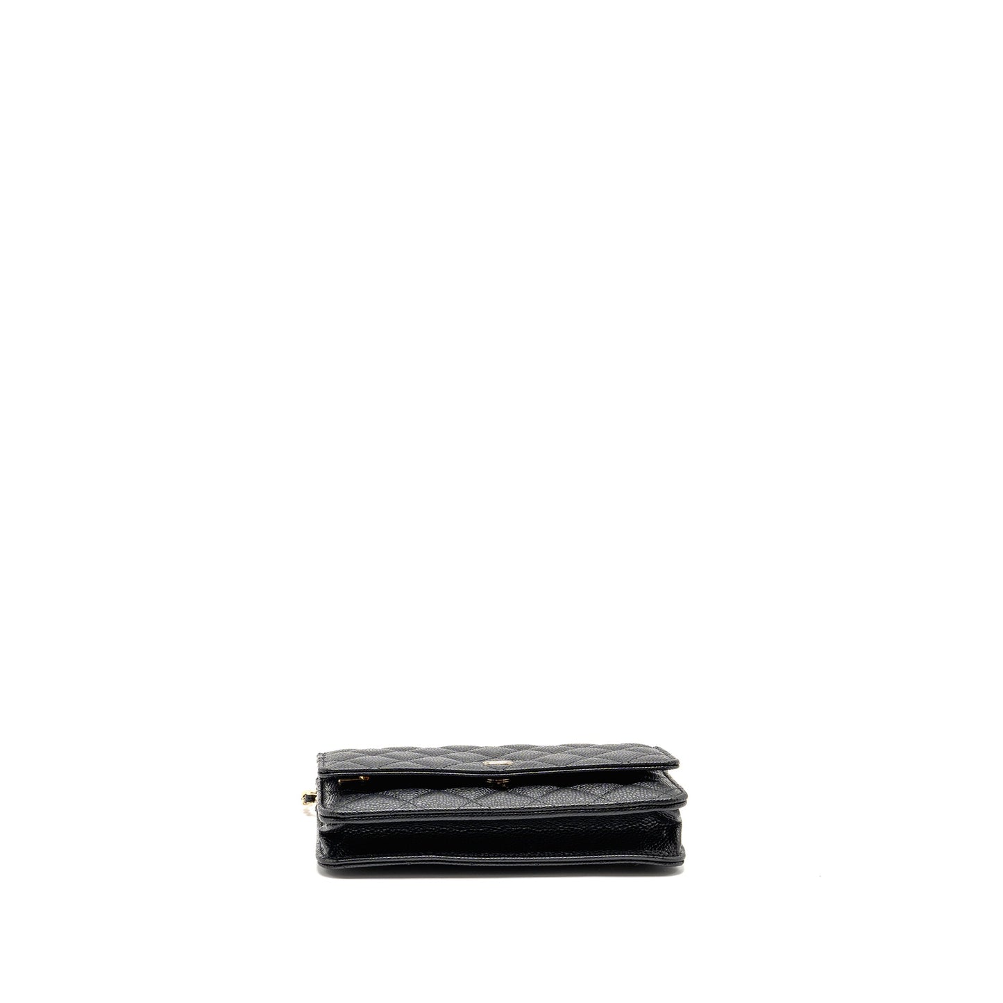 Chanel Classic Wallet On Chain Caviar Black GHW (microchip)