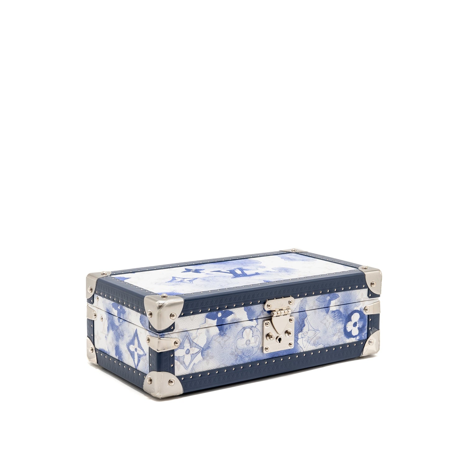 Louis Vuitton Coffret 8 Montres Watch Box Watercolour Monogram Canvas/Calfskin Blue/White