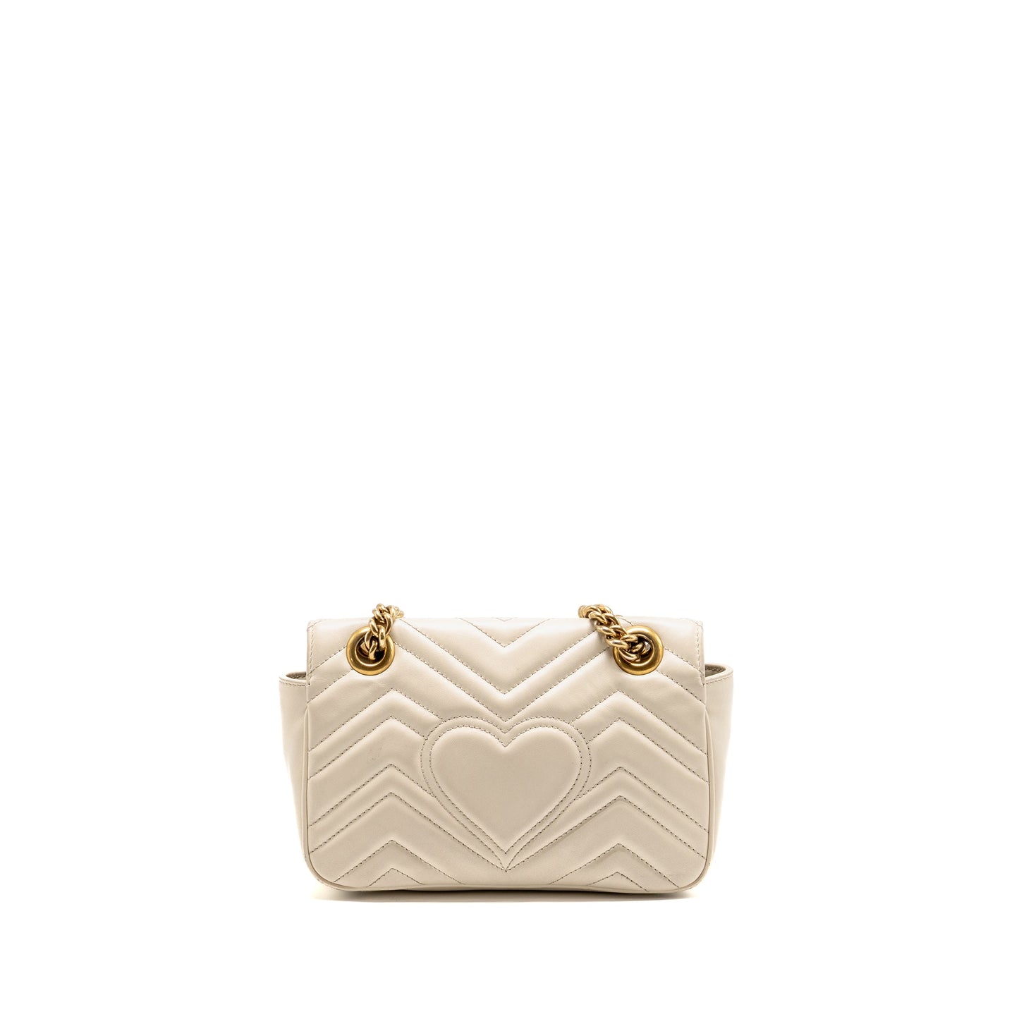 Gucci Mini Marmont Purse calfskin white