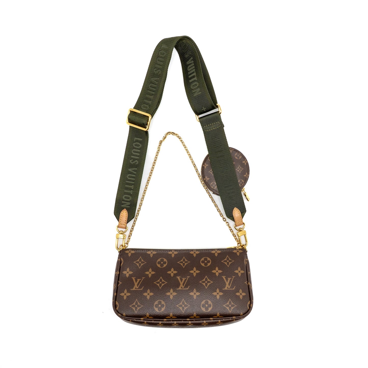 Louis Vuitton Multi Pochette Accessoires Monogram Canvas Khaki