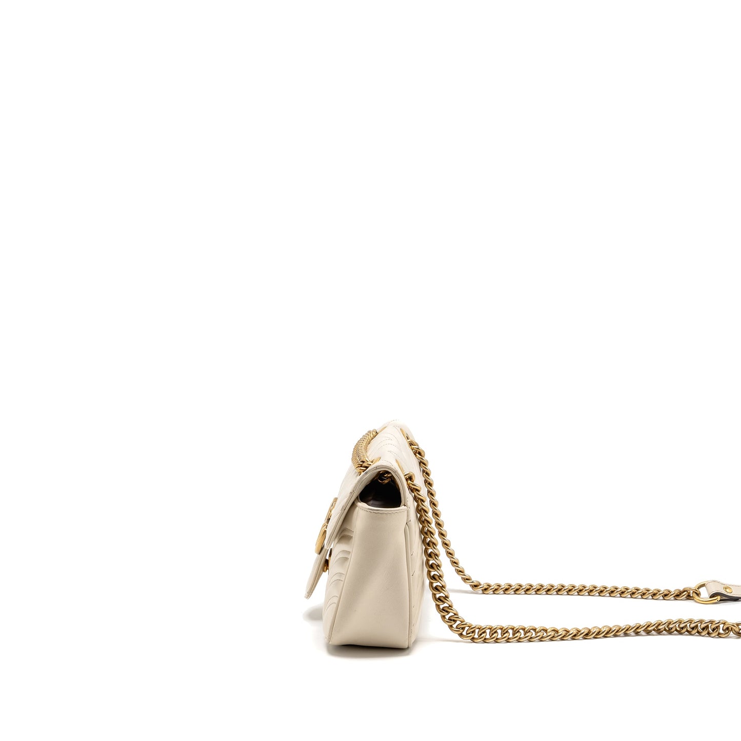 Gucci Mini Marmont Purse calfskin white
