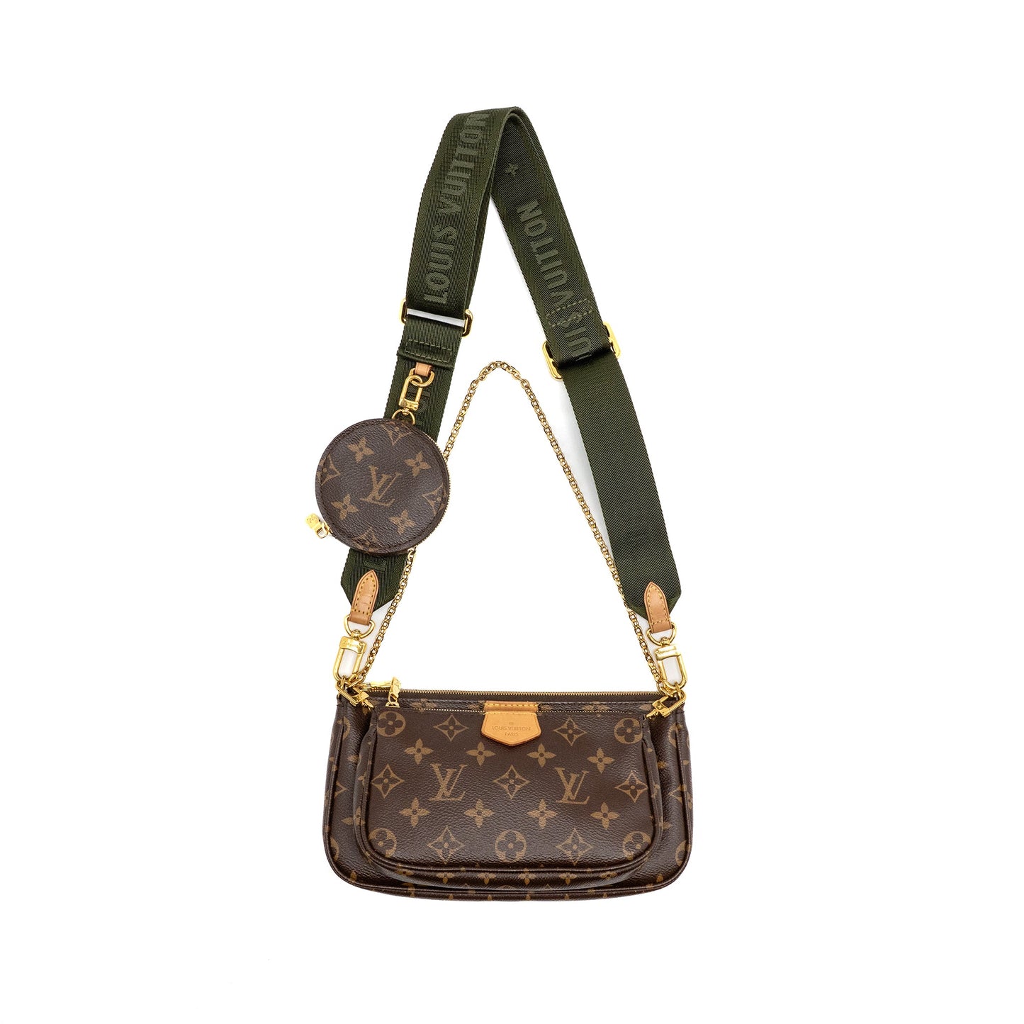 Louis Vuitton Multi Pochette Accessoires Monogram Canvas Khaki