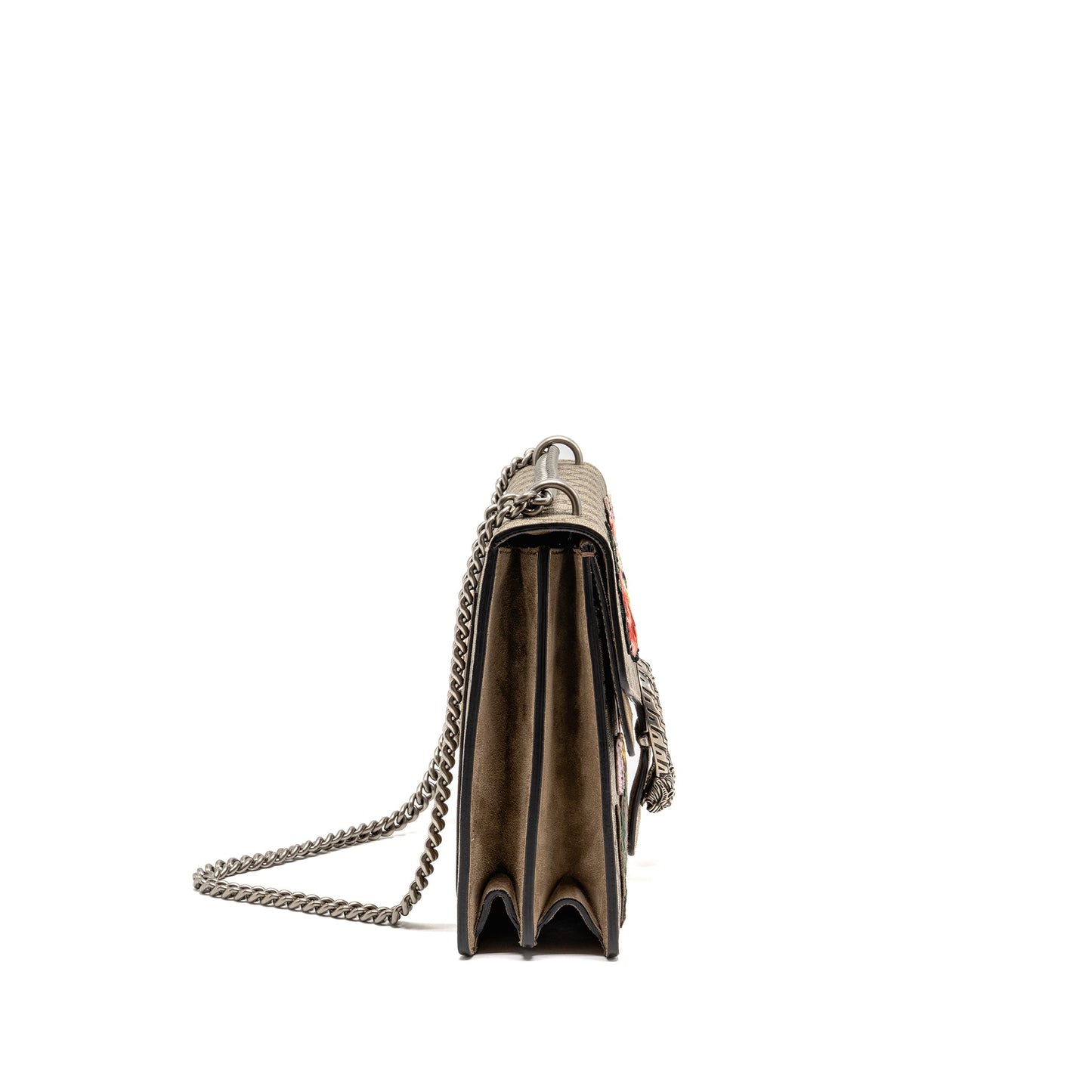 Gucci Medium Embroidered Dionysus Mini Purse Supreme Canvas/Suede Leather Multicolour