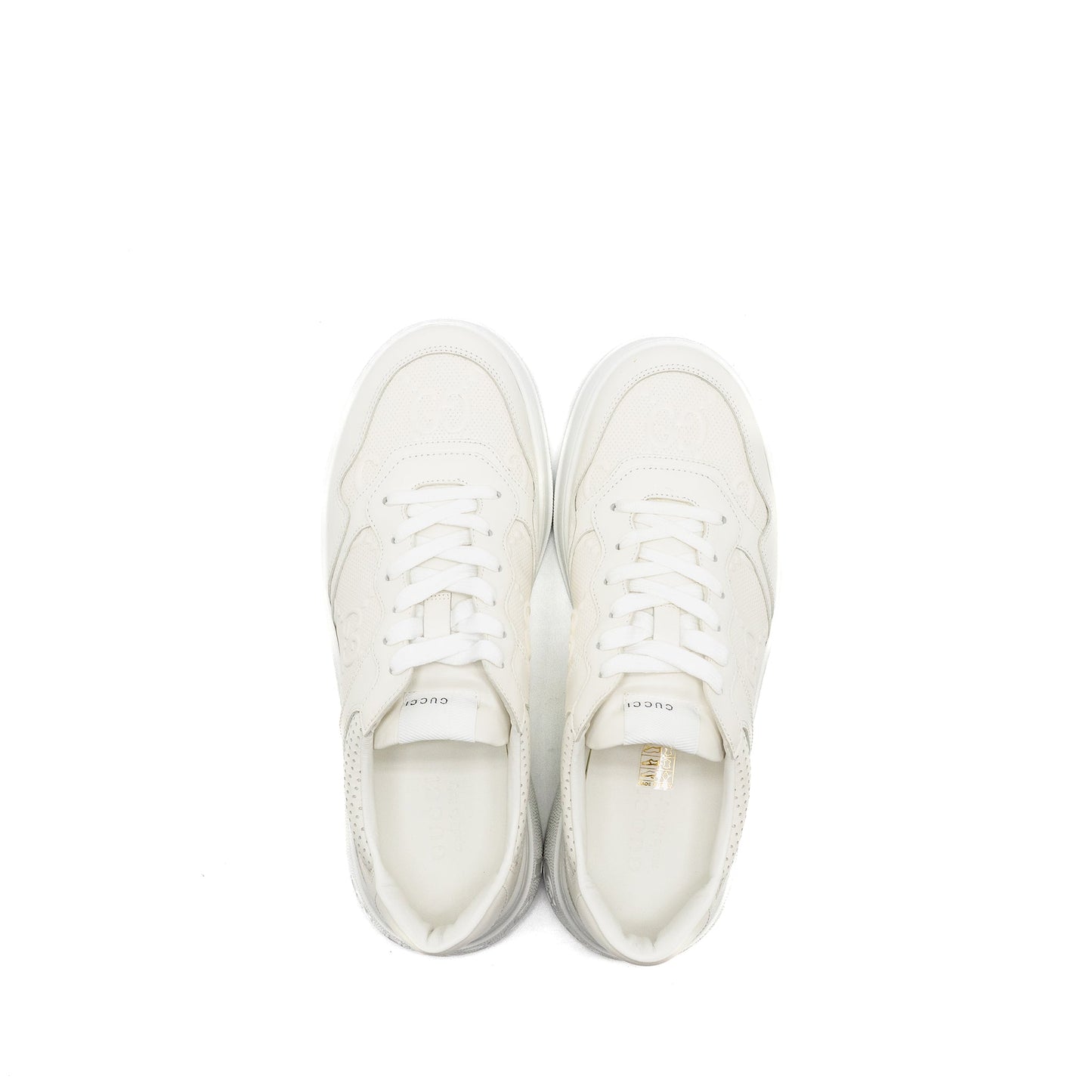 Gucci size 10.5 trainer supreme canvas white