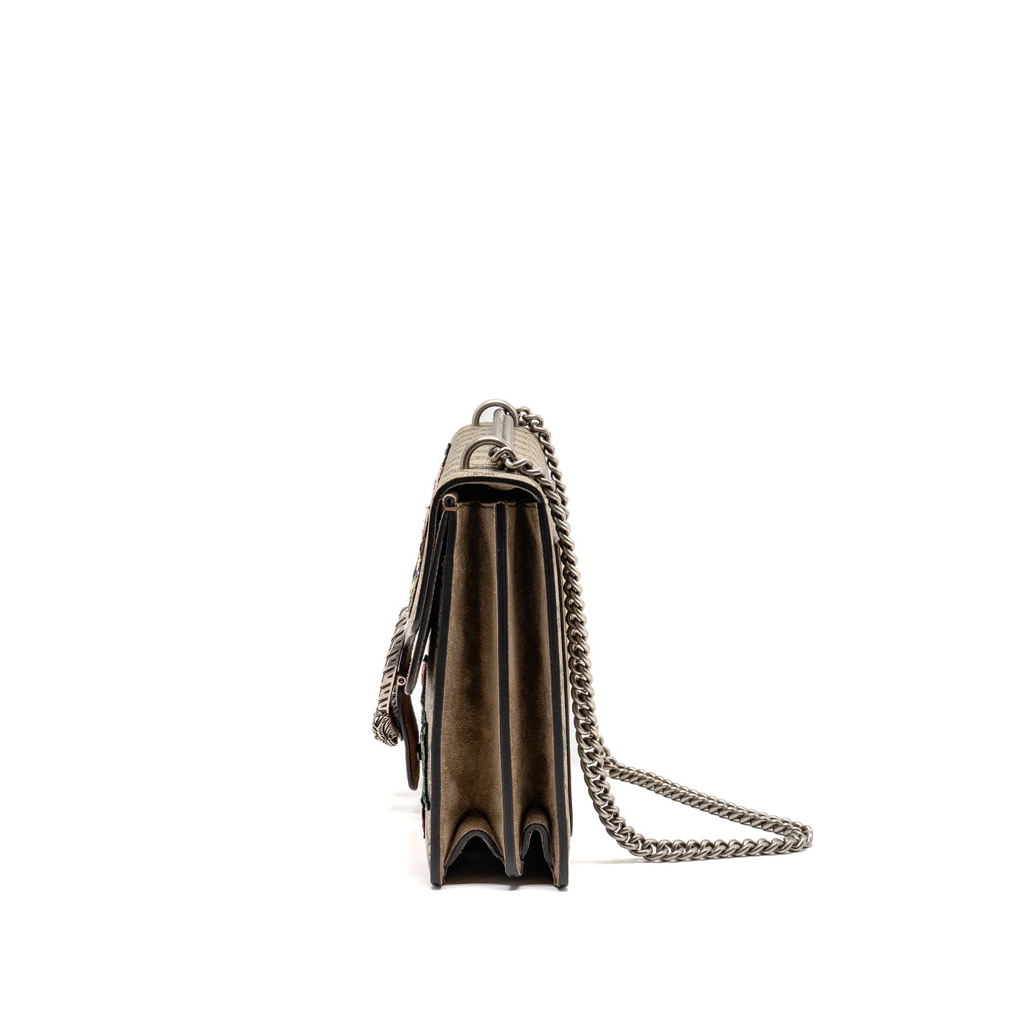 Gucci Medium Embroidered Dionysus Mini Purse Supreme Canvas/Suede Leather Multicolour