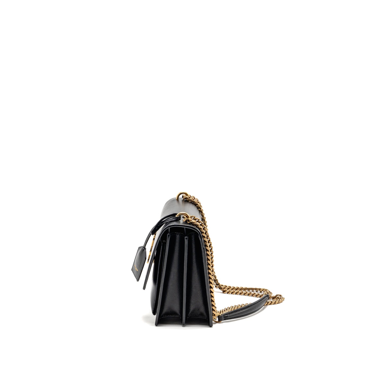 Saint Laurent/ Medium Sunset Purse Smooth Leather Black