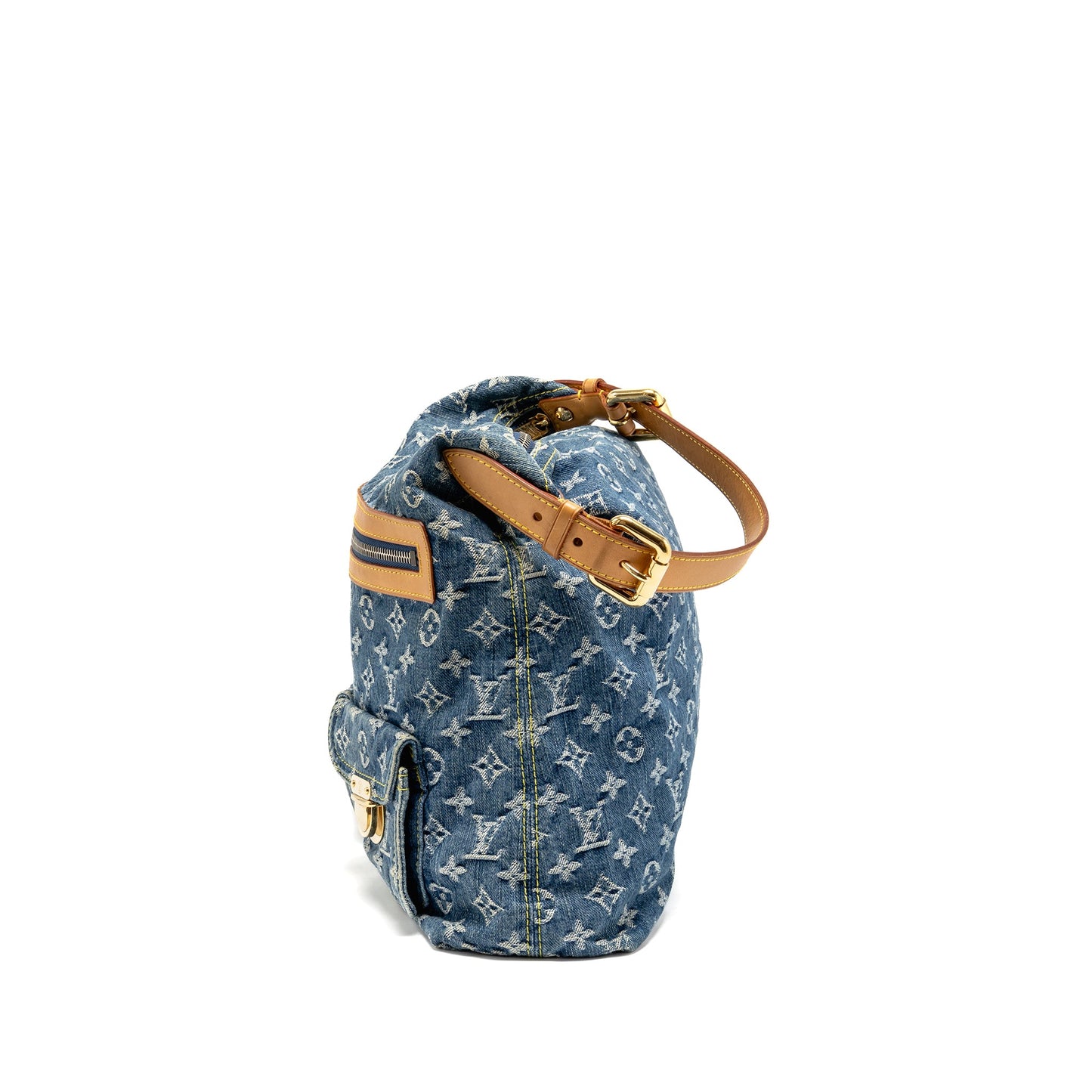 Louis Vuitton Vintage Baggy Mini Purse Monogram Denim