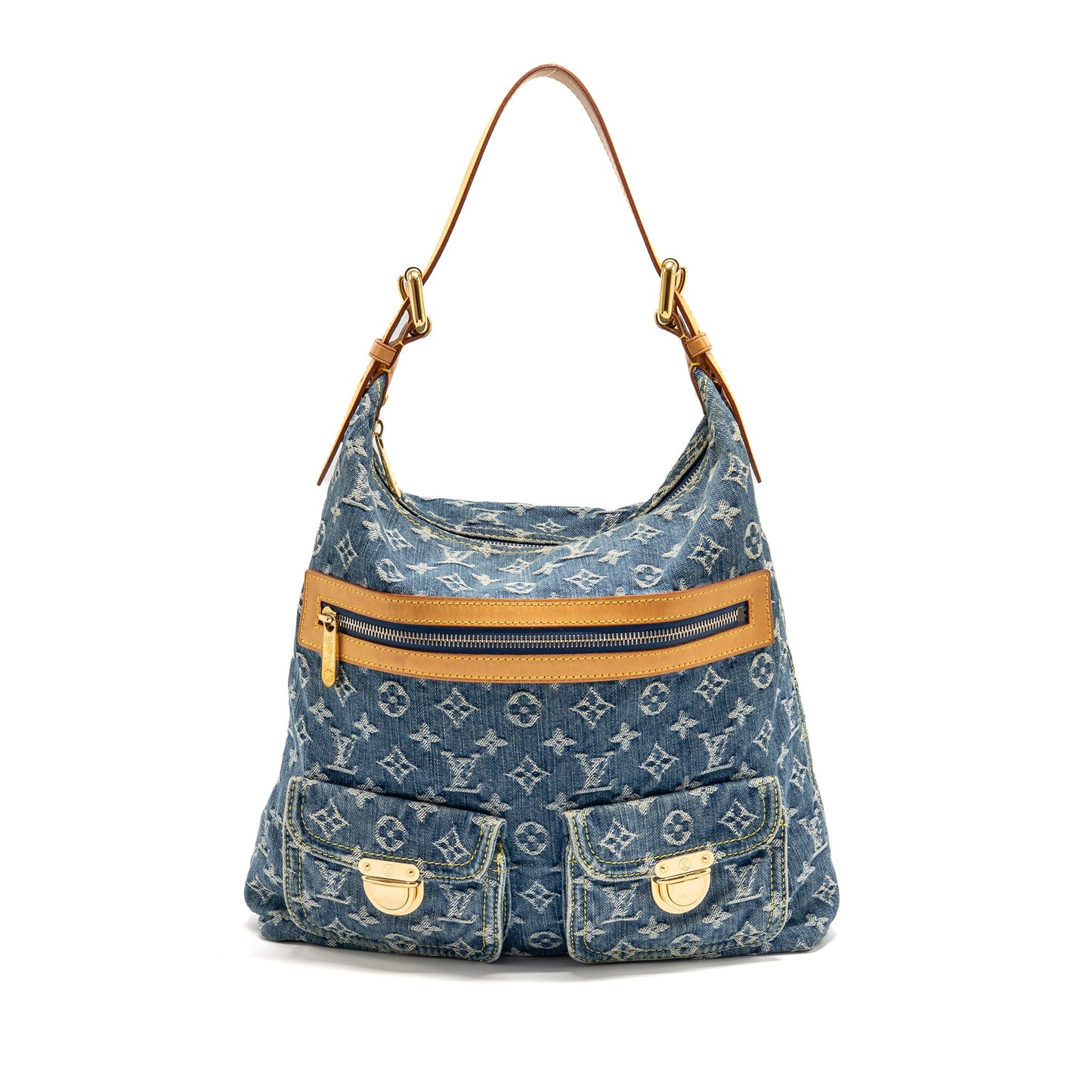 Louis Vuitton Vintage Baggy Mini Purse Monogram Denim