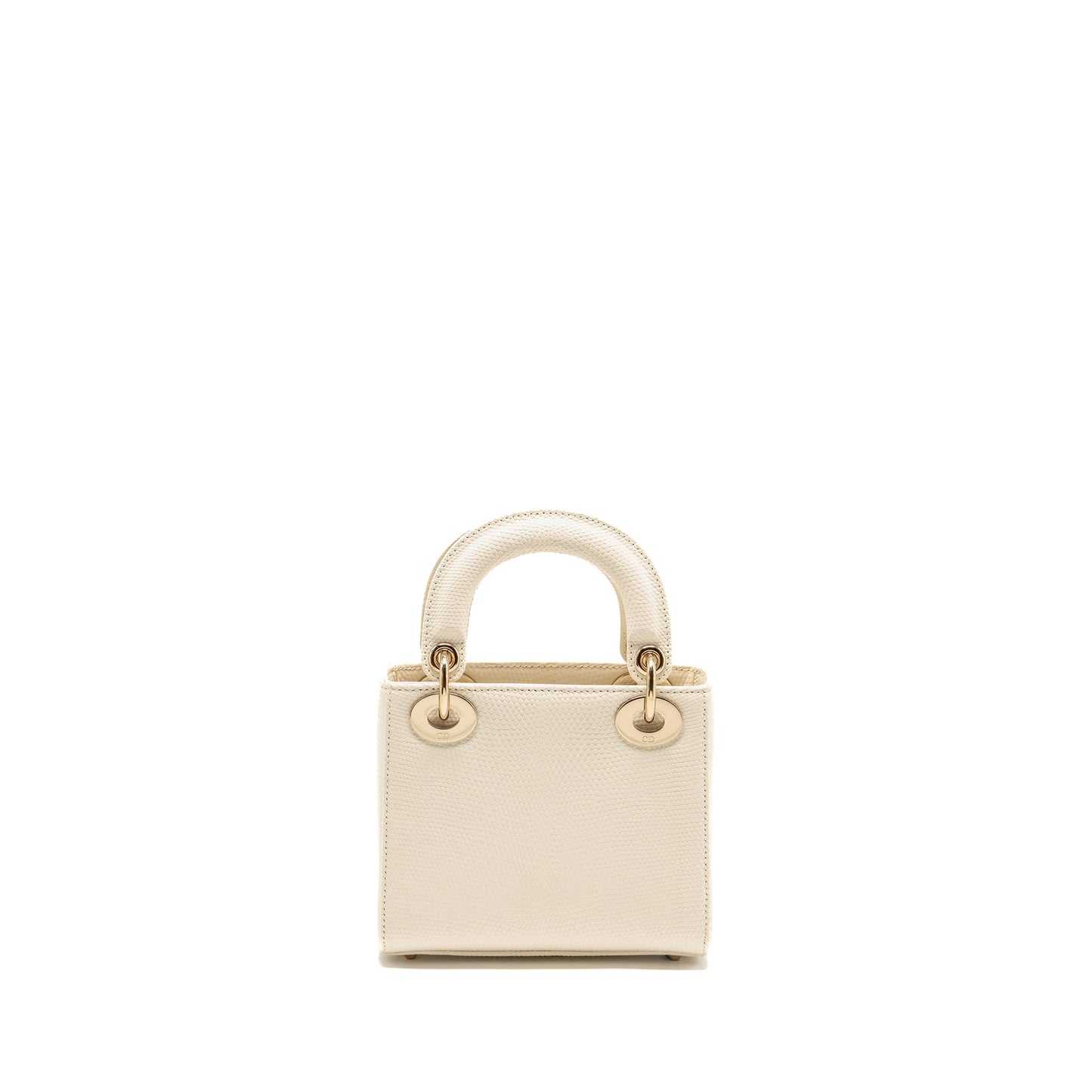 Dior Mini lady Dior Lizard White