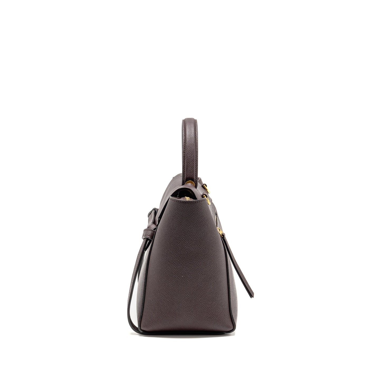 Celine Micro Belt Purse Grained Calfskin Burgundy