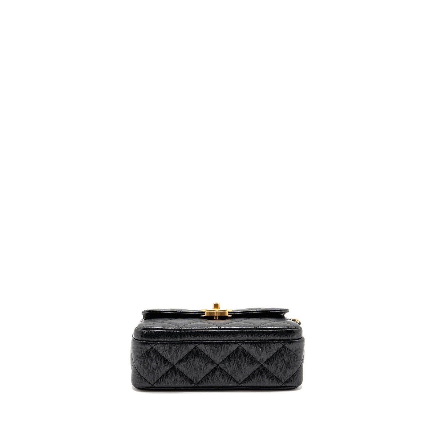 Chanel 24b Quilted Flap Bag Caviar Black GHW(microchip)