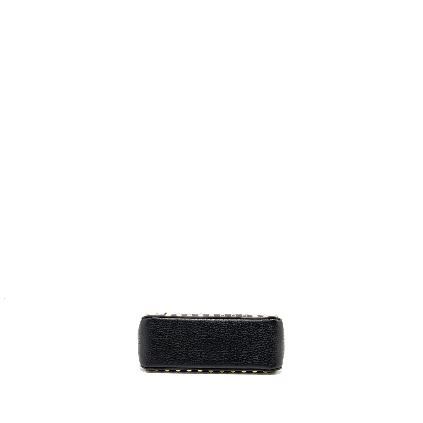 Valentino Rockstud Small Top Handle Mini Purse Calfskin Black