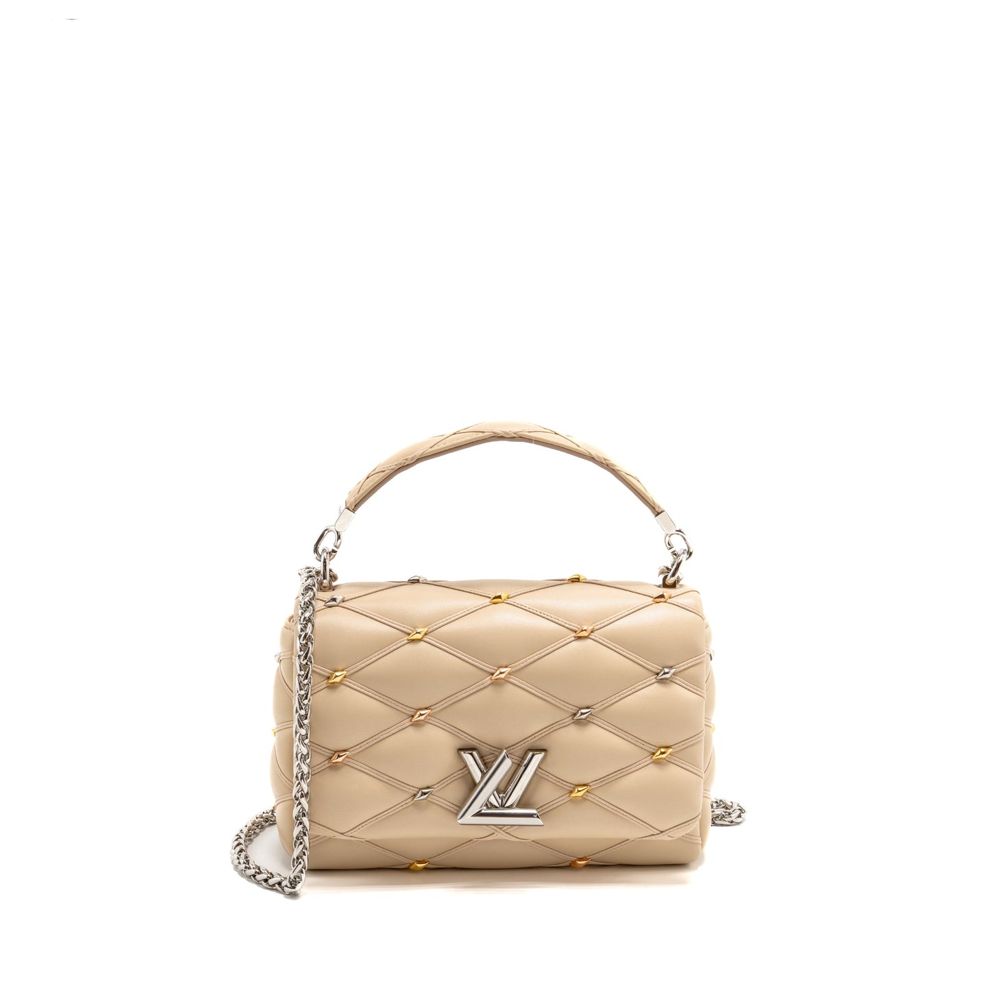 Louis Vuitton -14 Lambskin Beige Multicolour Hardware