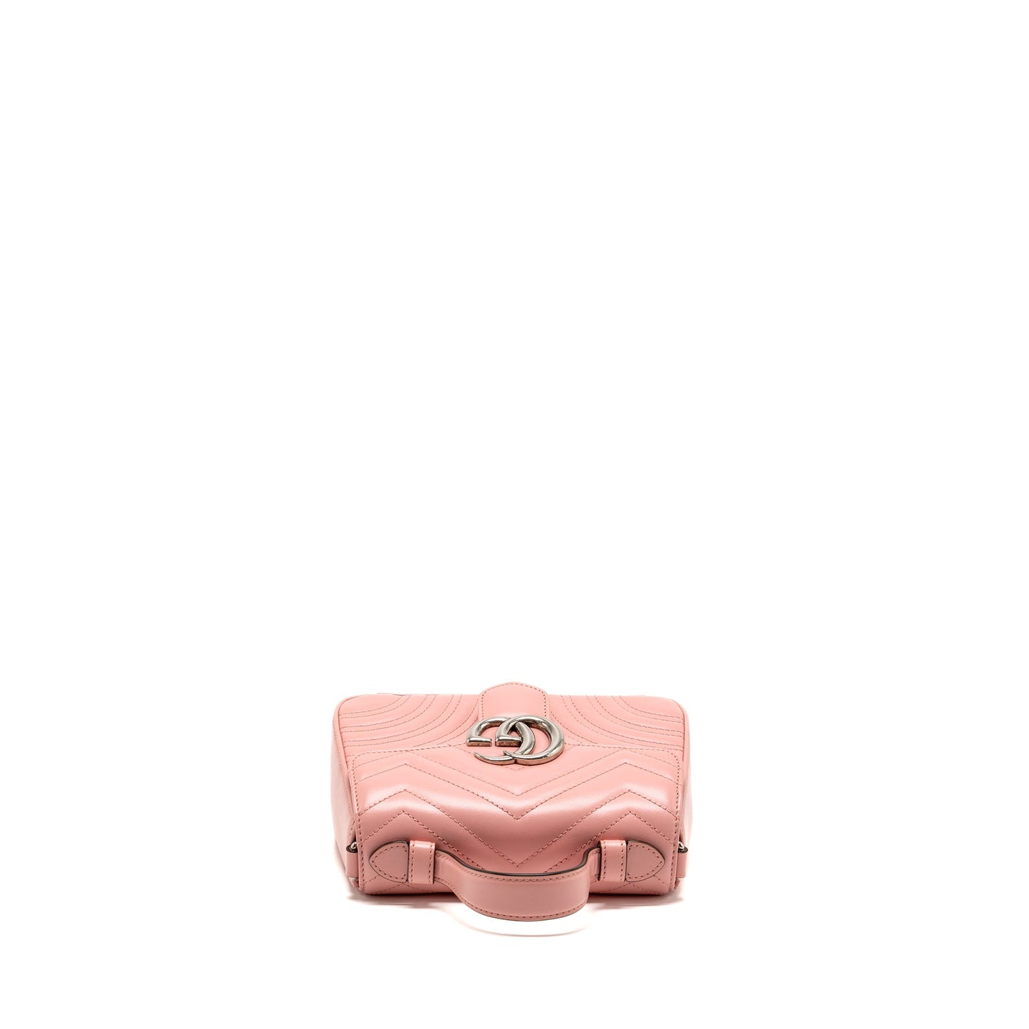 Gucci Marmont Mini Top Handle Purse Calfskin Pink