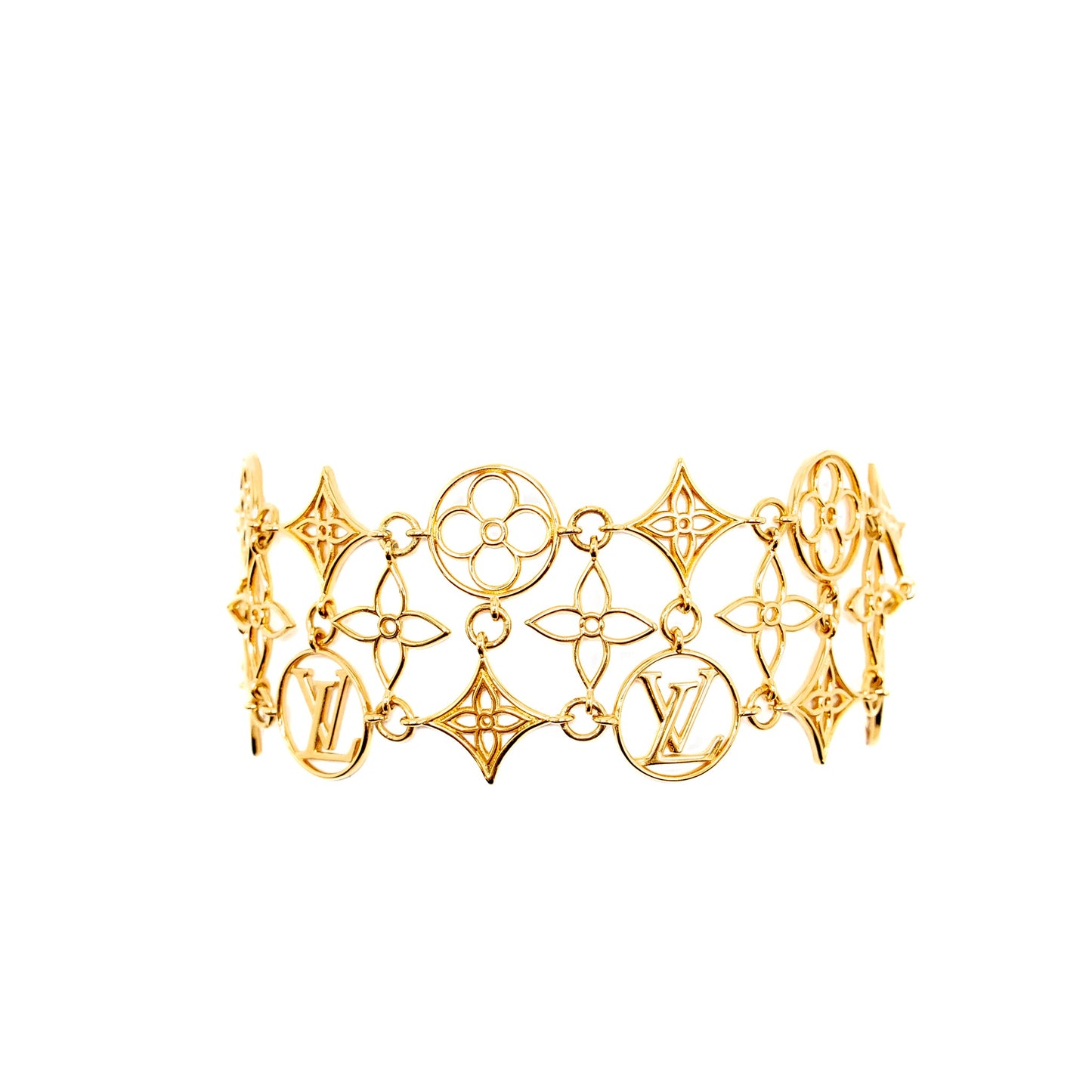 Louis Vuitton gold tone bracelet