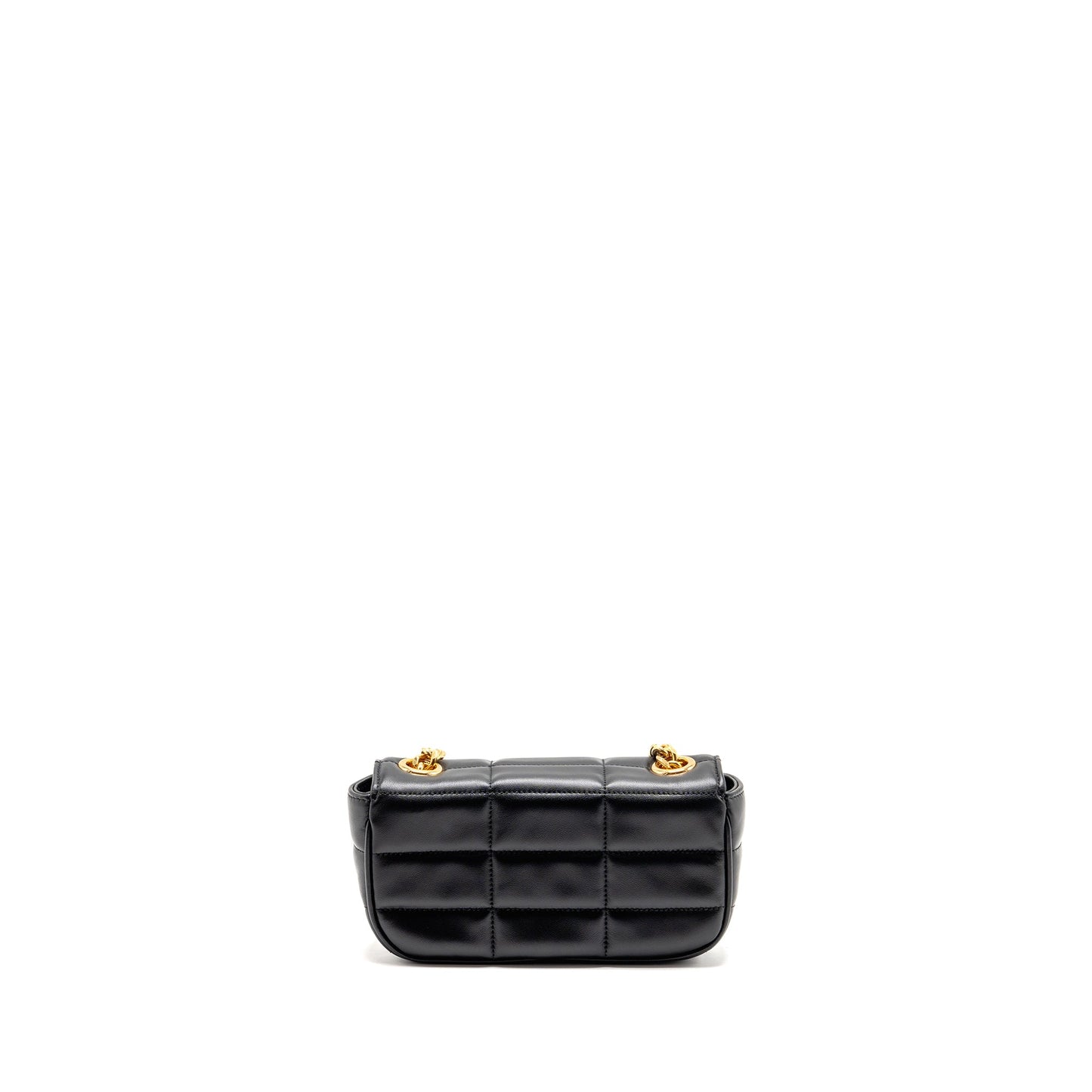 Celine Matelasse Mini Chain Mini Purse Calfskin Black