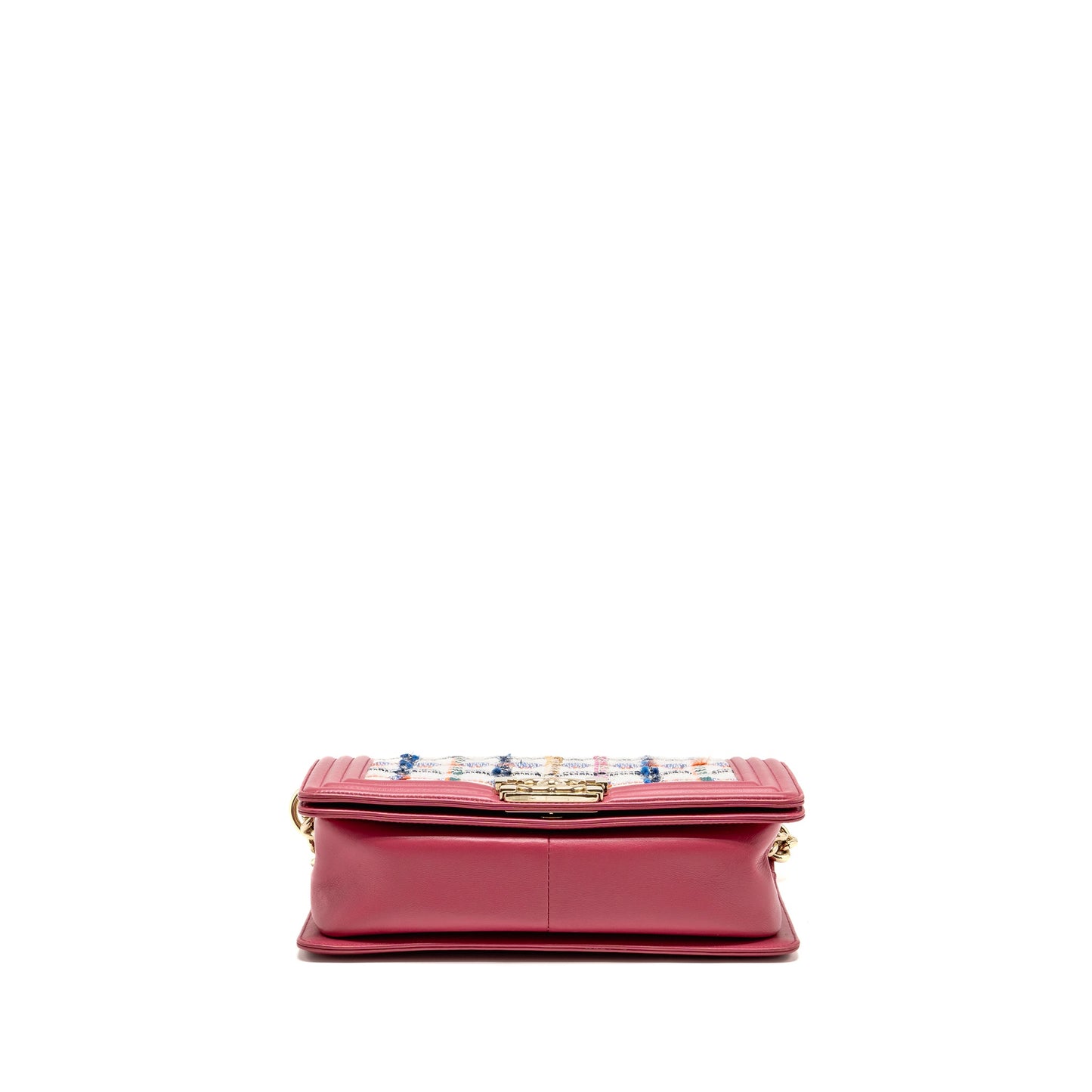 Chanel Medium Boy Bag fabric / leather pink LGHW