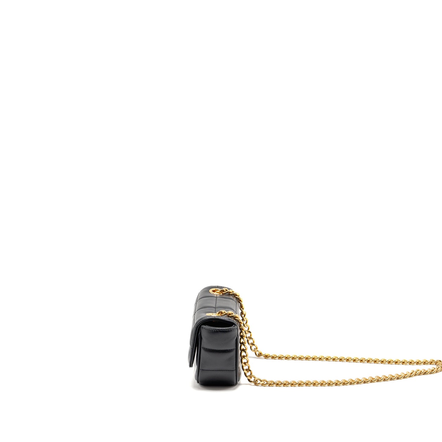 Celine Matelasse Mini Chain Mini Purse Calfskin Black