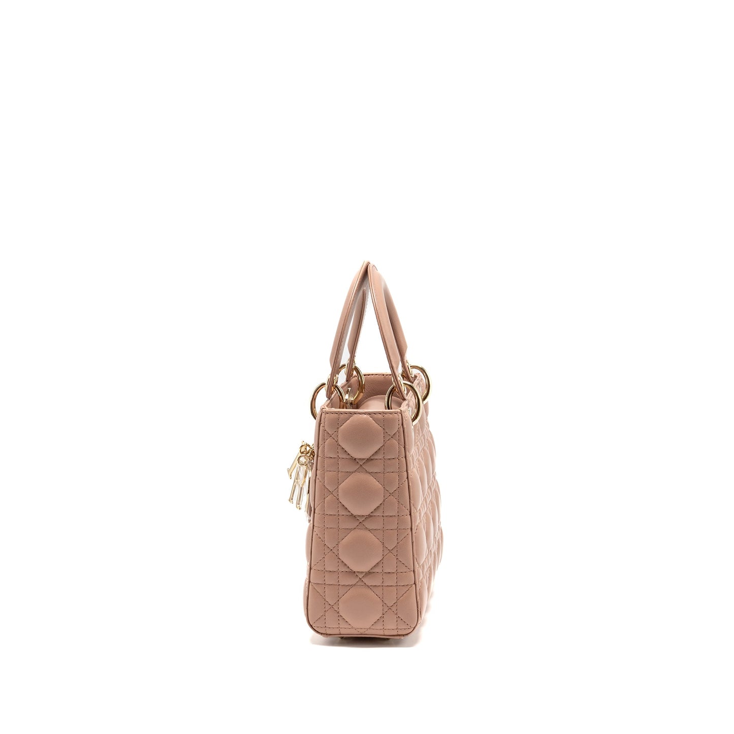 Dior Small Lady Dior Lambskin Dark Pink