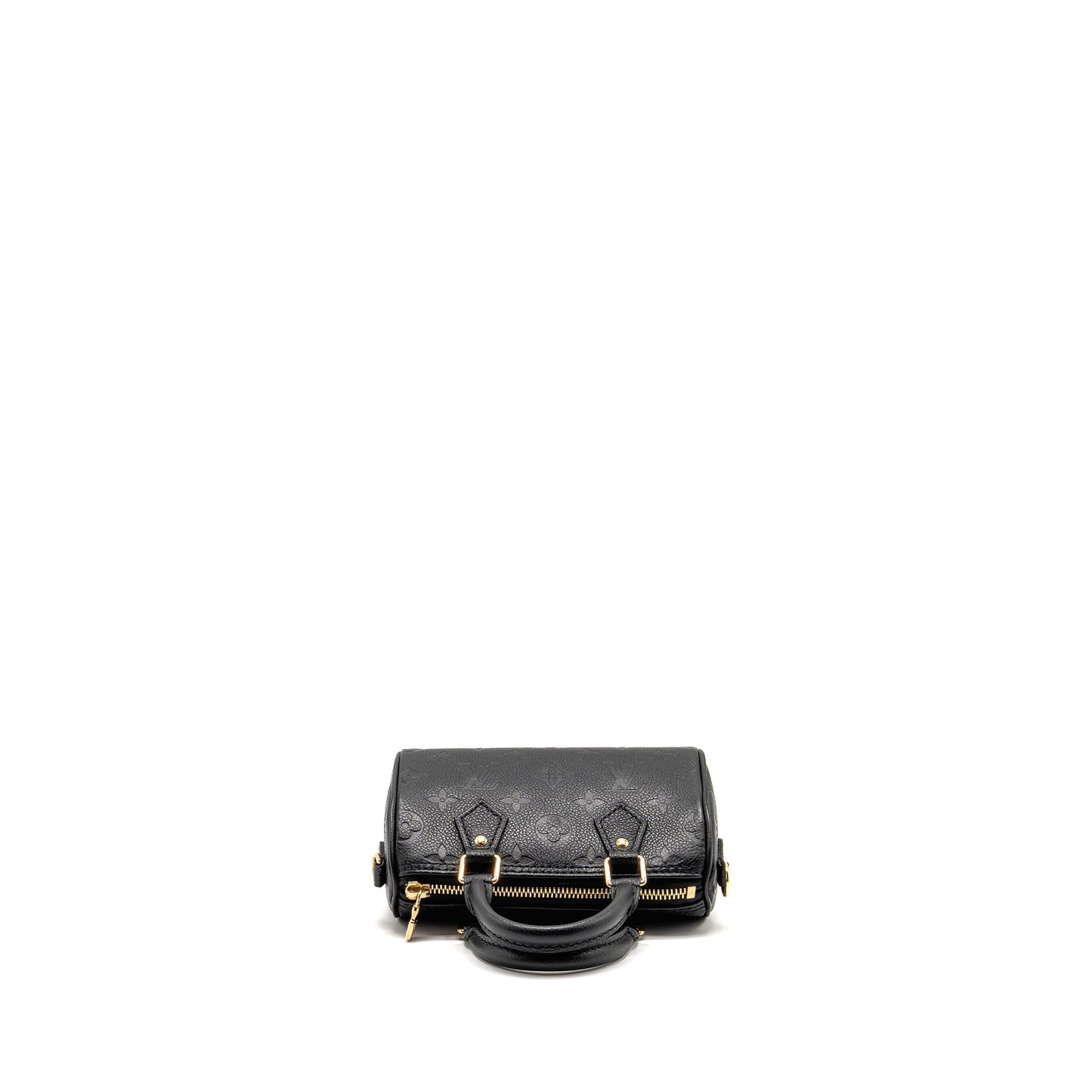 Louis Vuitton Nano Speedy Monogram Empreinte leather black