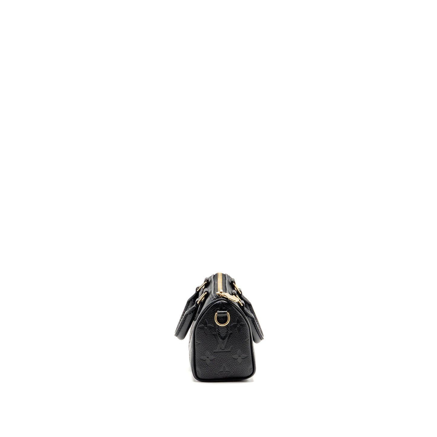 Louis Vuitton Nano Speedy Monogram Empreinte leather black