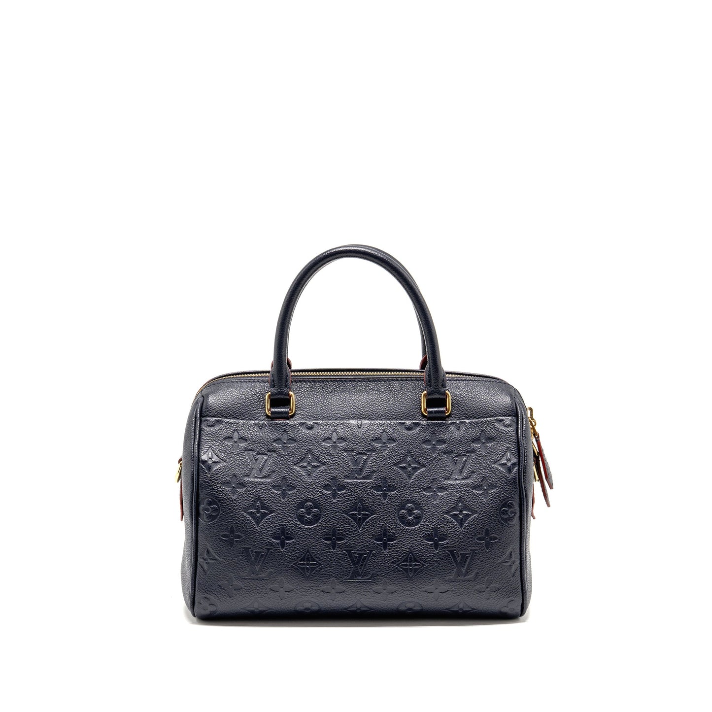 Louis Vuitton Speedy 25 Bandouliere Monogram Empreinte Navy / Red