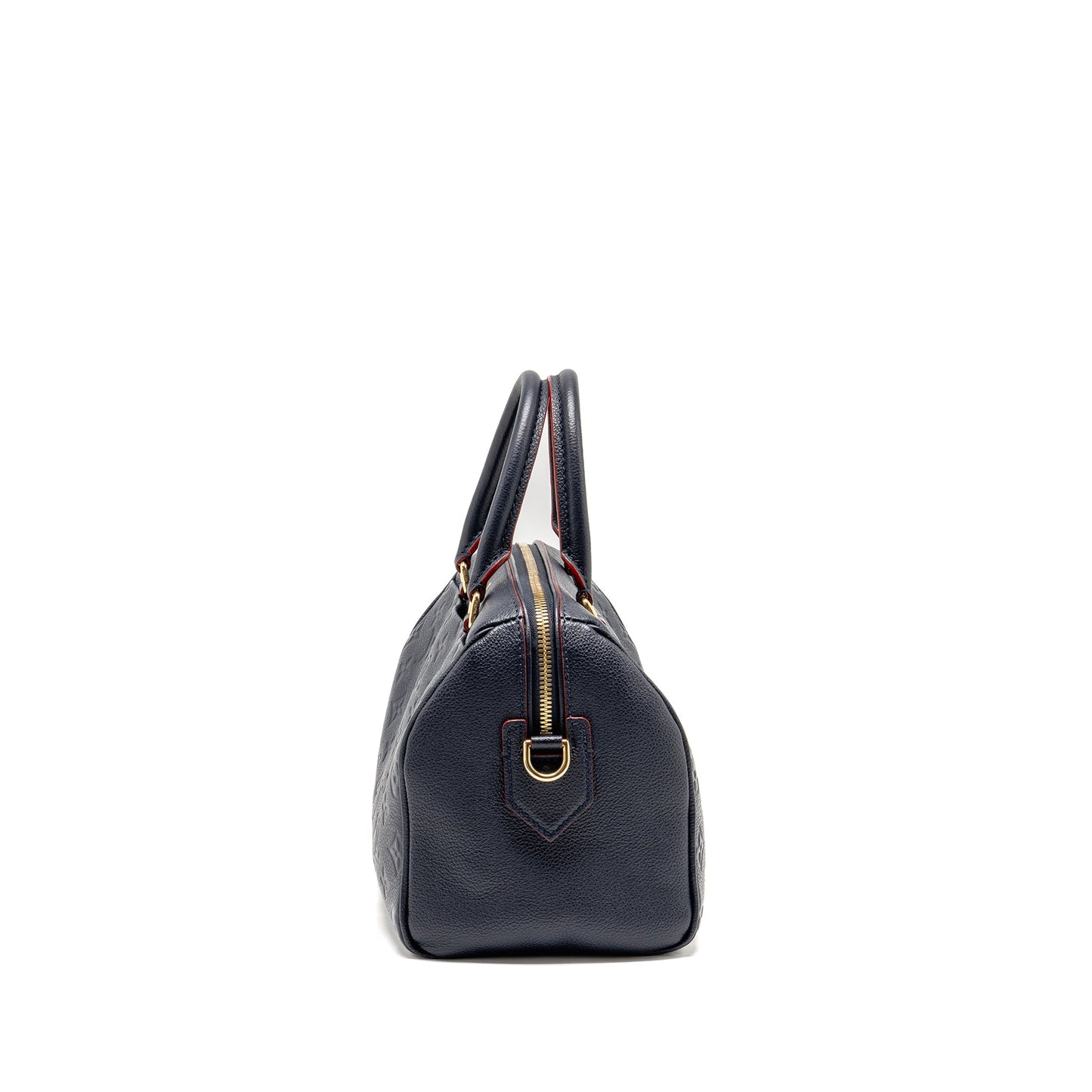 Louis Vuitton Speedy 25 Bandouliere Monogram Empreinte Navy / Red