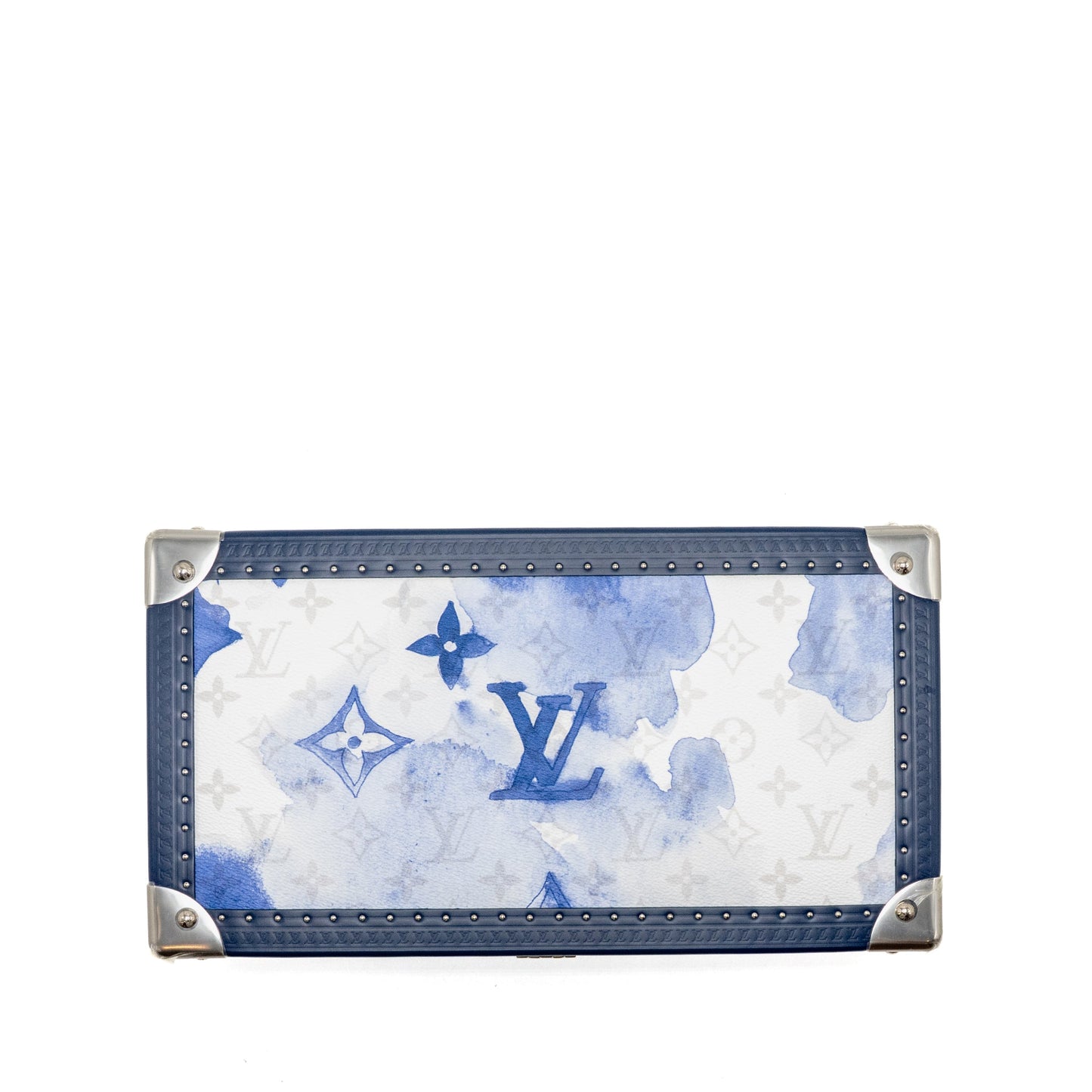 Louis Vuitton Coffret 8 Montres Watch Box Watercolour Monogram Canvas/Calfskin Blue/White