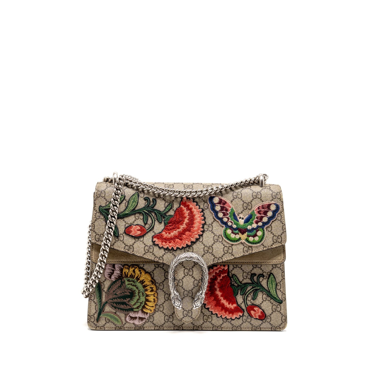 Gucci Medium Embroidered Dionysus Mini Purse Supreme Canvas/Leather Multicolour